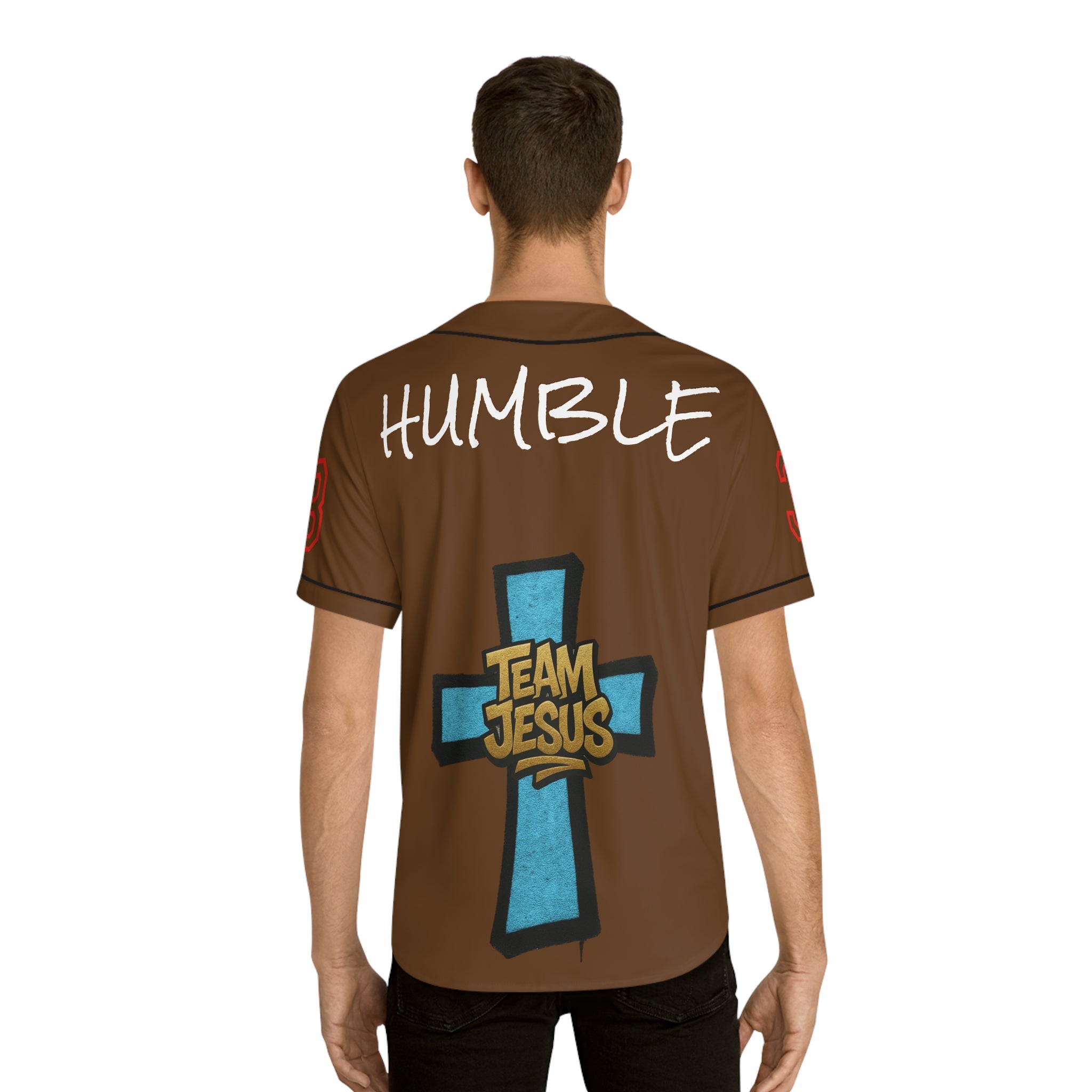 BLUE Team Jesus Baseball Jersey