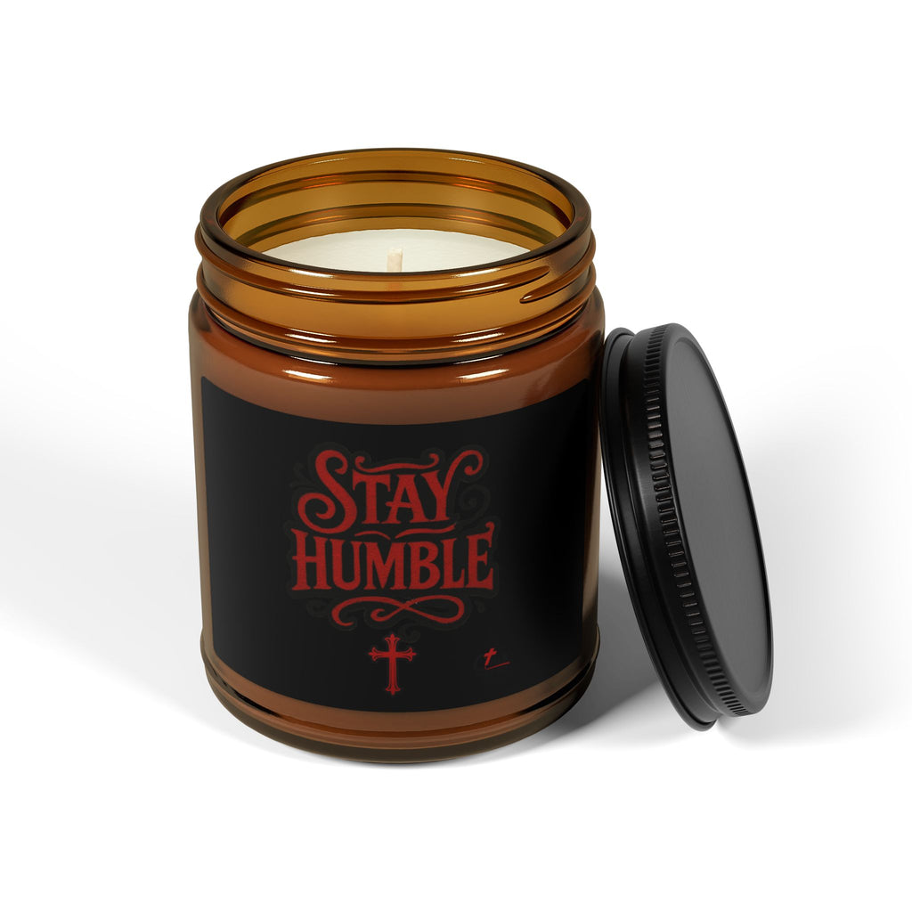Stay Humble Soy Candle — Amber Jar Scented Candle (Multiple Sizes & Scents)
