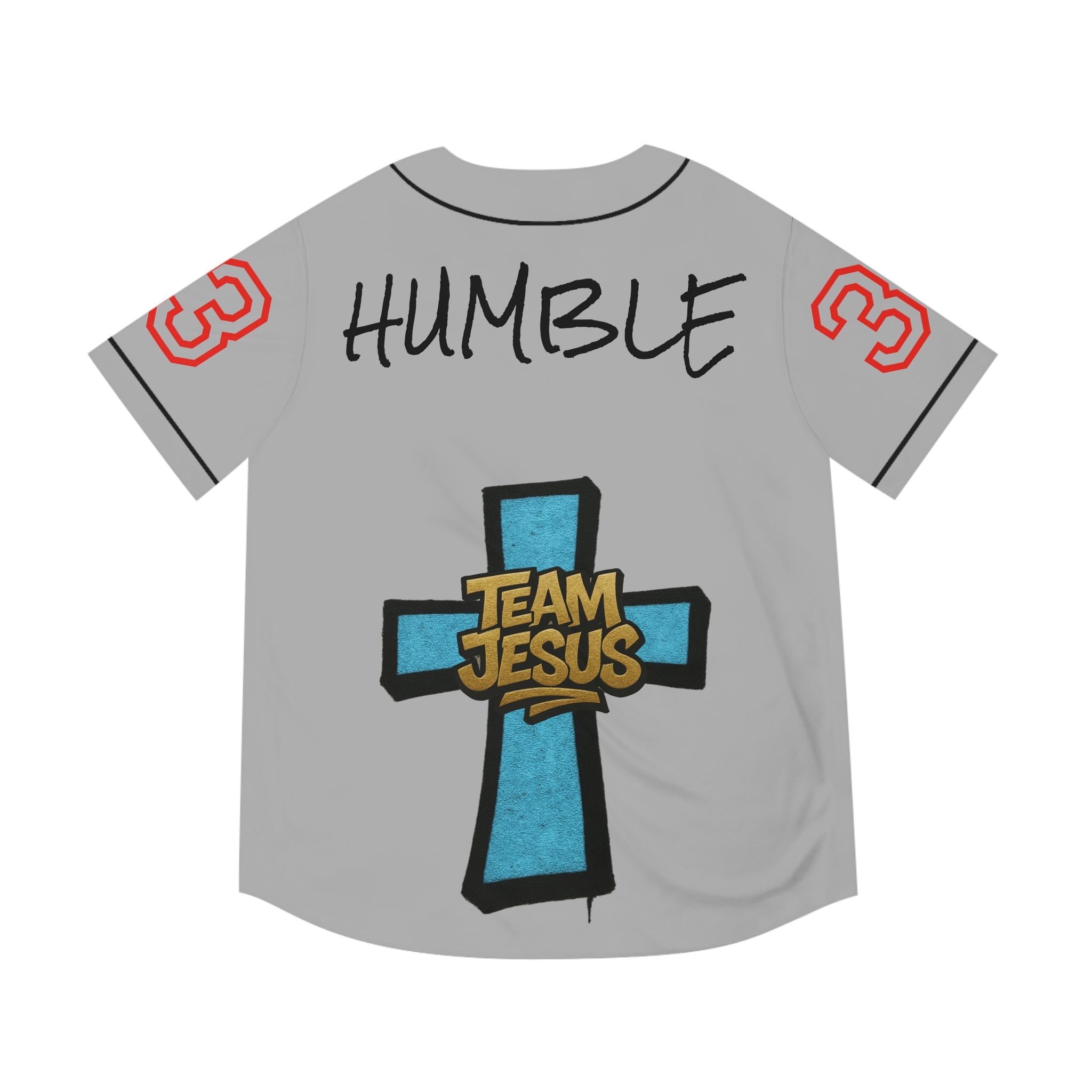 BLUE Team Jesus Baseball Jersey