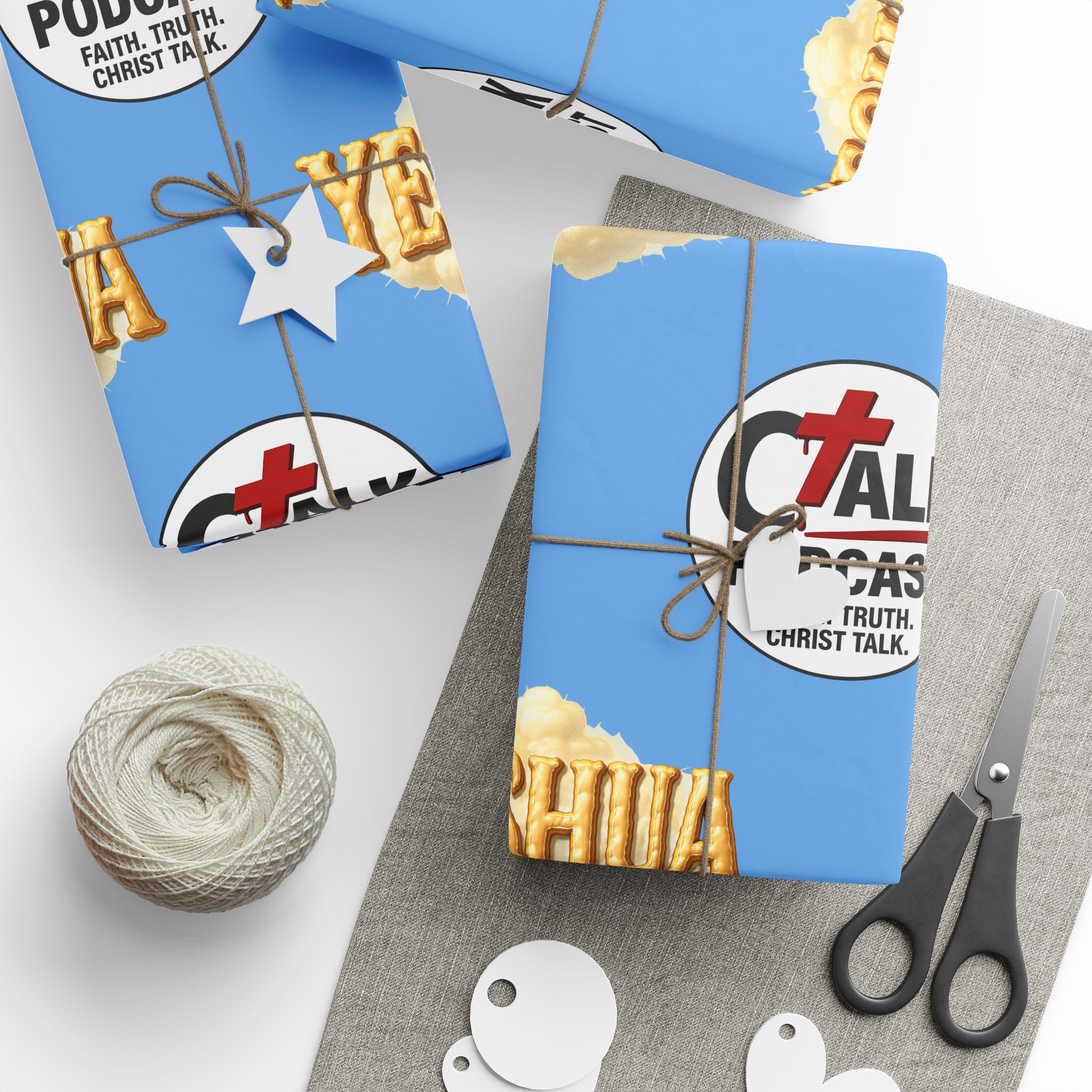 Christmas YESHUA & CHRIST TALK Wrapping Paper