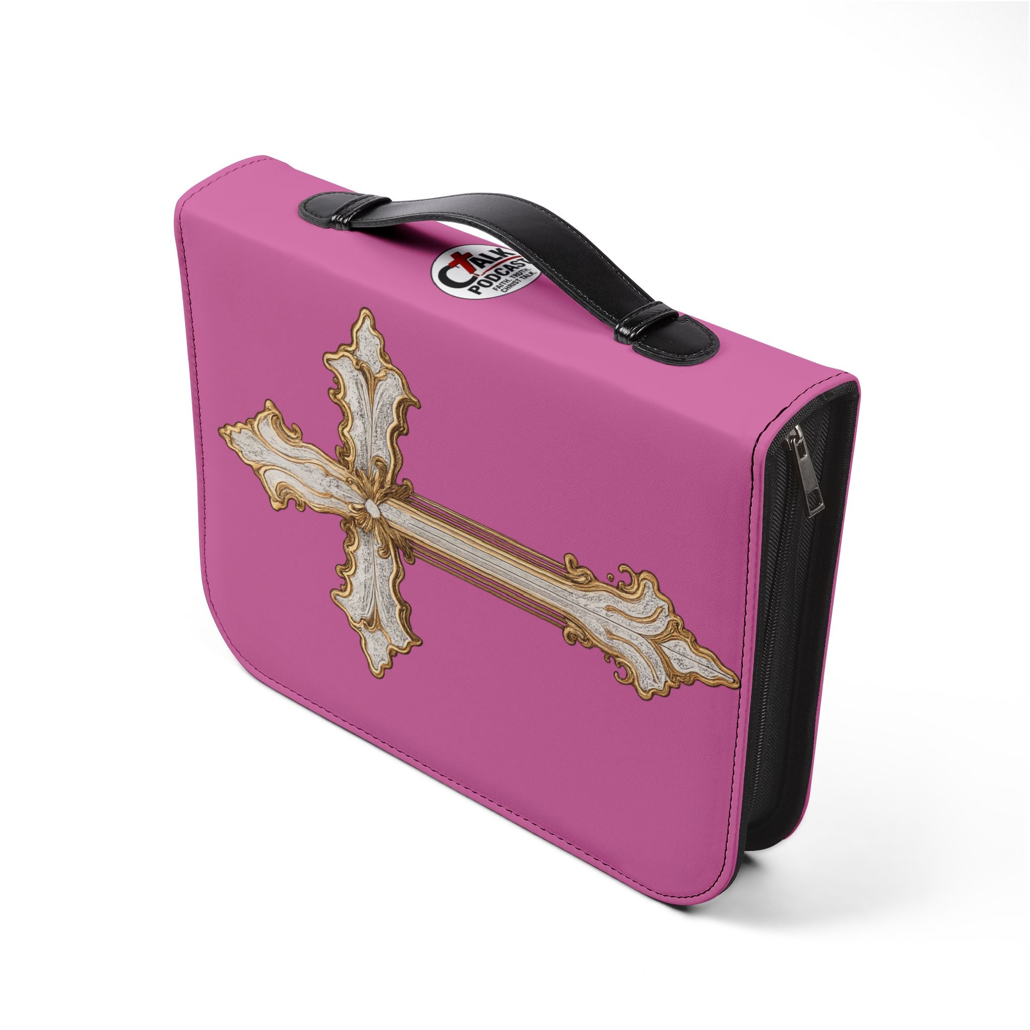 "I'm Going to Let God Fix It Because If I Fix It I'm Going to Jail" Bible Cover - Pink