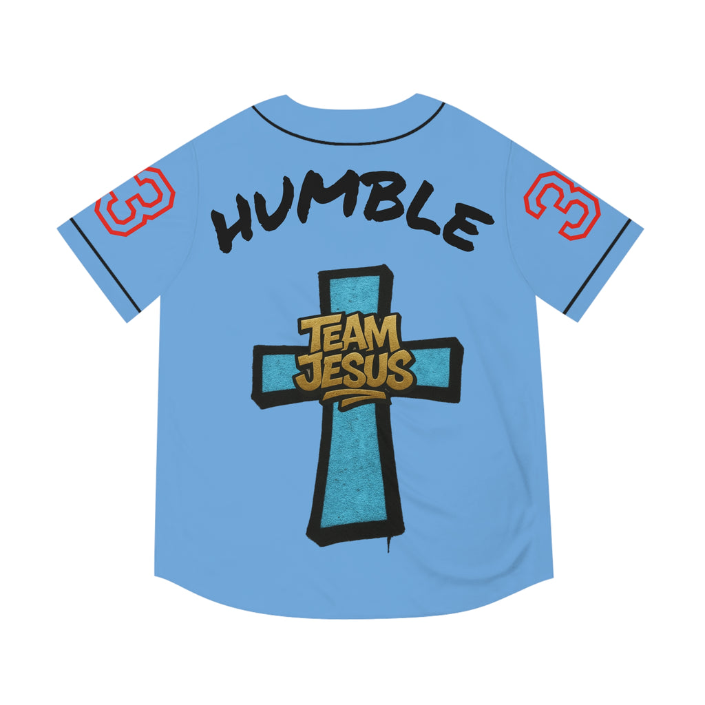 BLUE Team Jesus Baseball Jersey