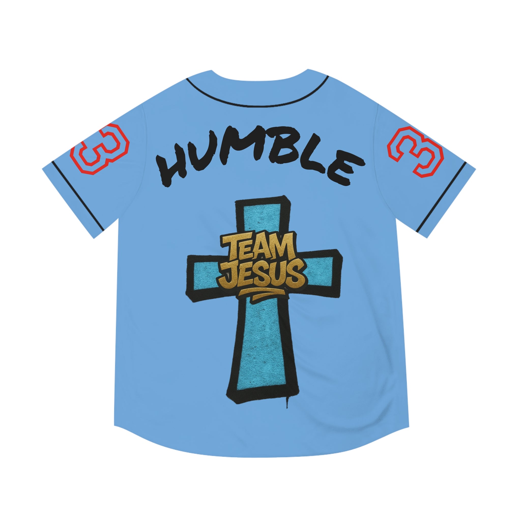 BLUE Team Jesus Baseball Jersey