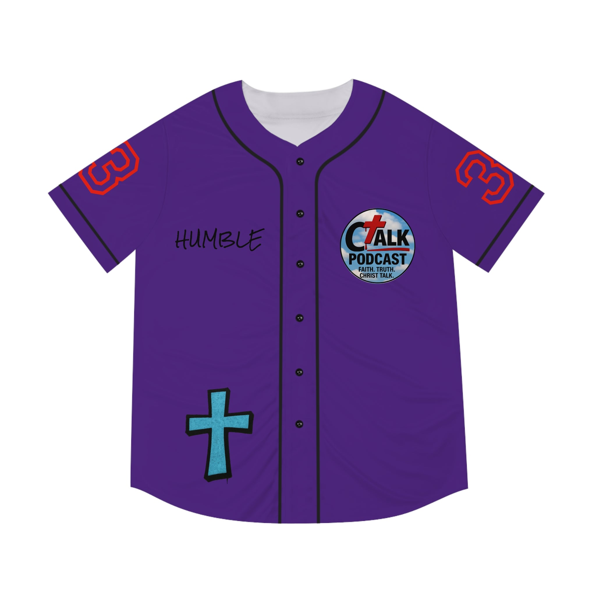 BLUE Team Jesus Baseball Jersey