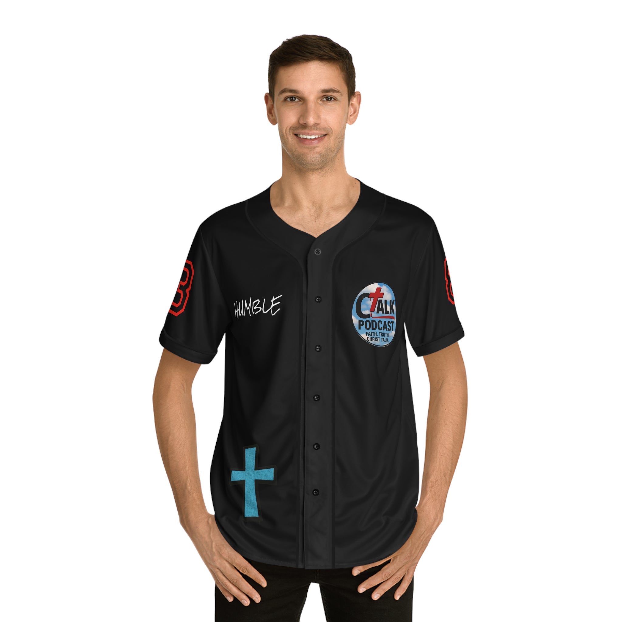 BLUE Team Jesus Baseball Jersey