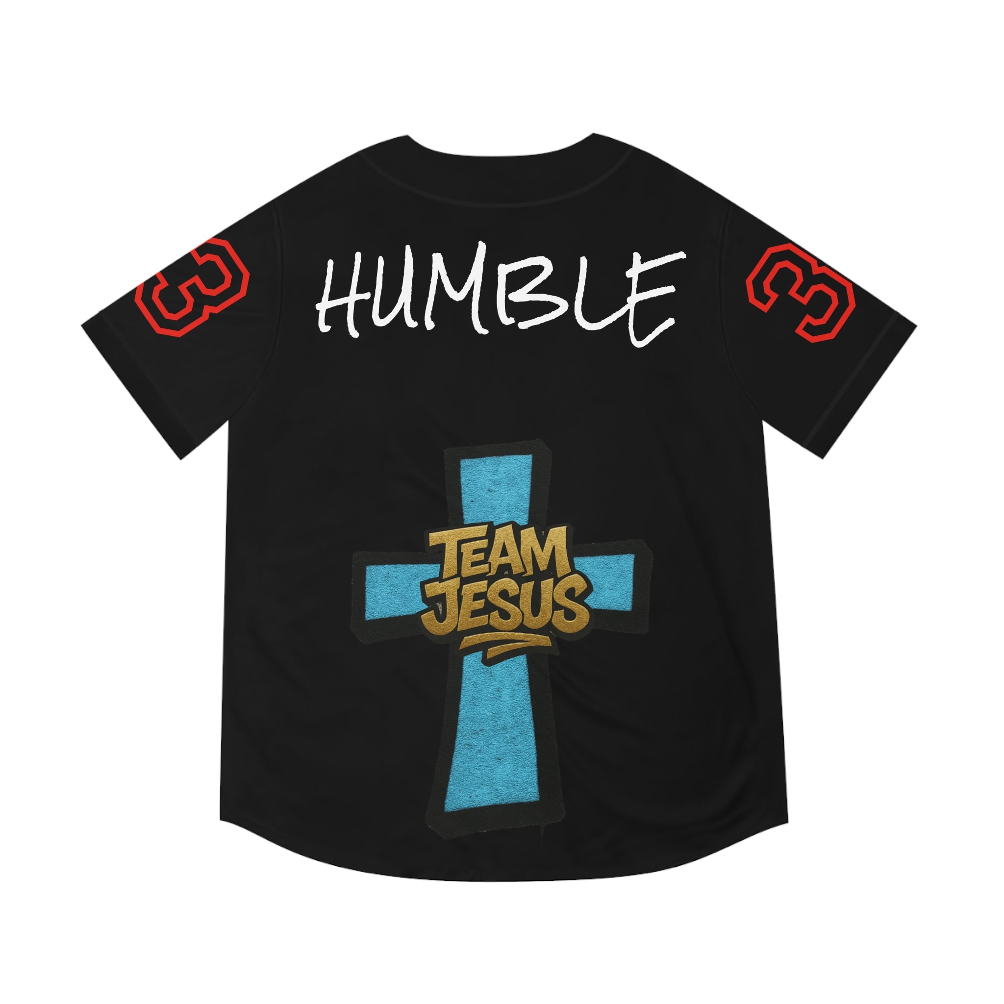 BLUE Team Jesus Baseball Jersey