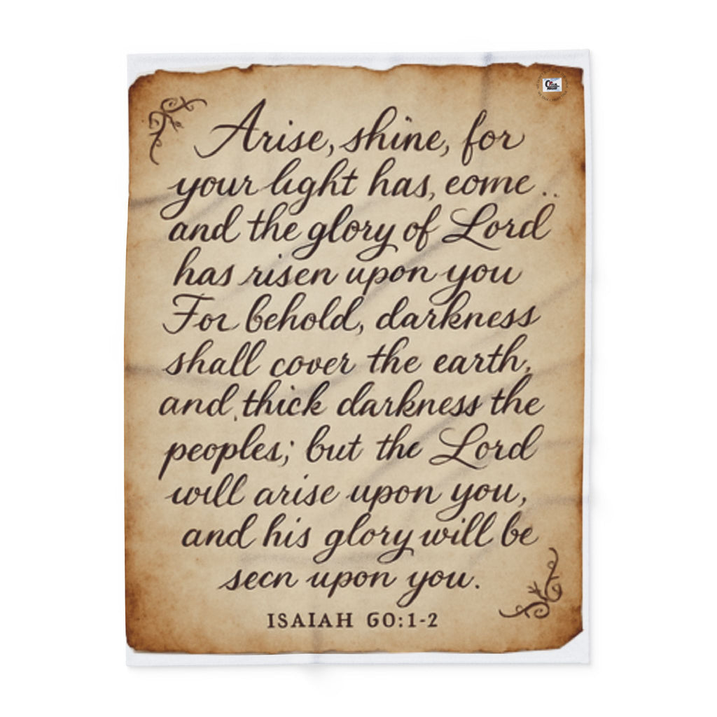 Isaiah 60:1 Fleece Blanket