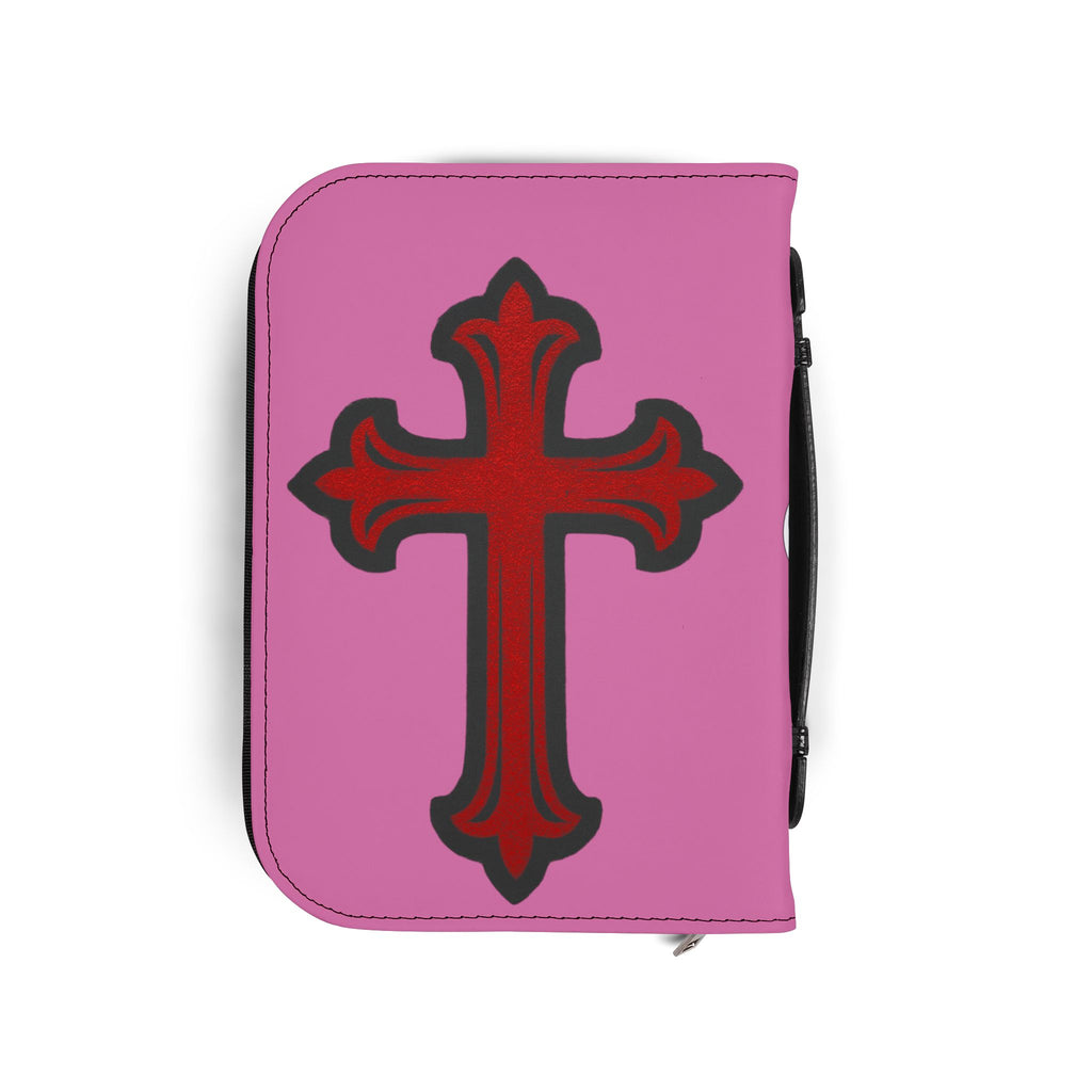 "I'm Going to Let God Fix It Because If I Fix It I'm Going to Jail" Bible Cover - Pink