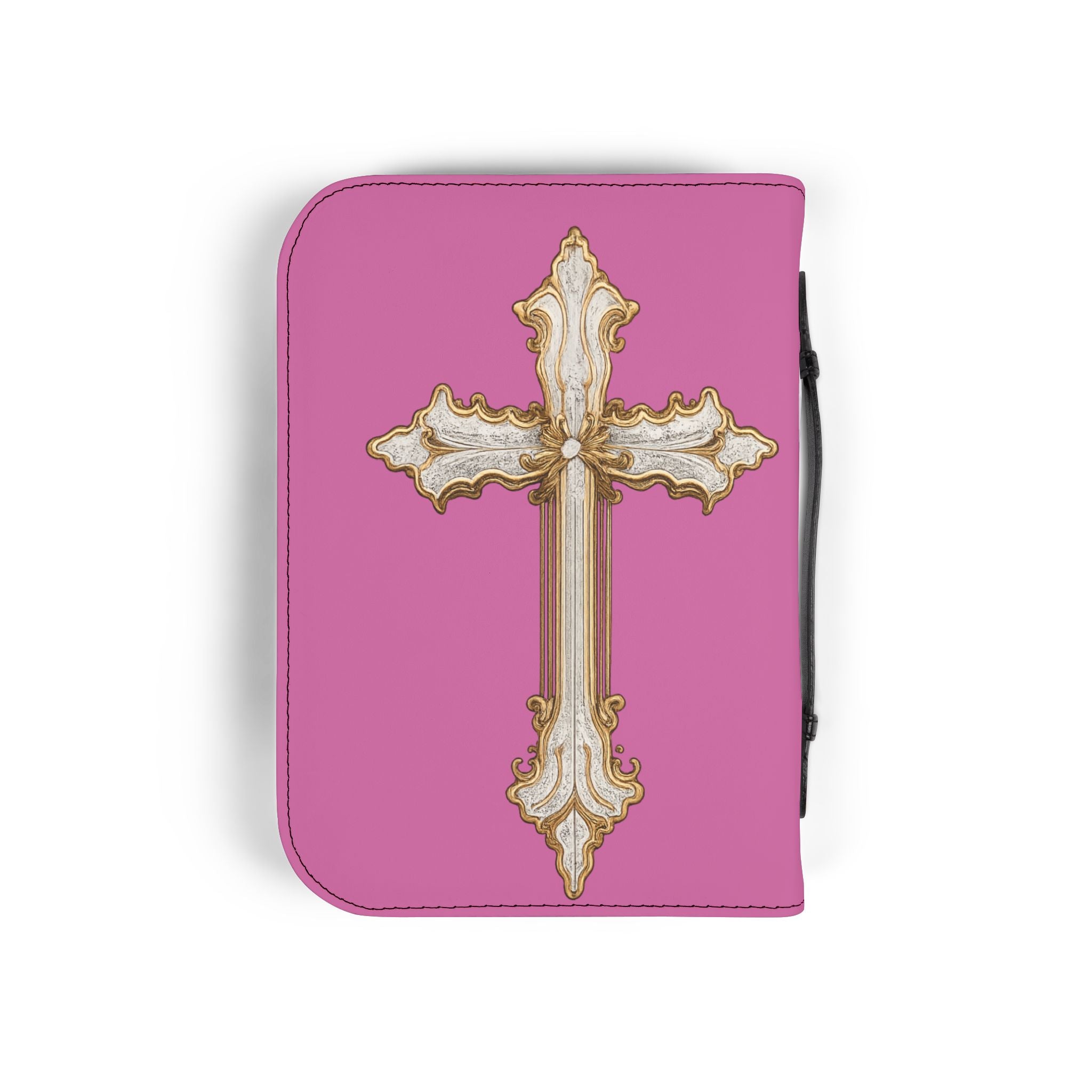 "I'm Going to Let God Fix It Because If I Fix It I'm Going to Jail" Bible Cover - Pink