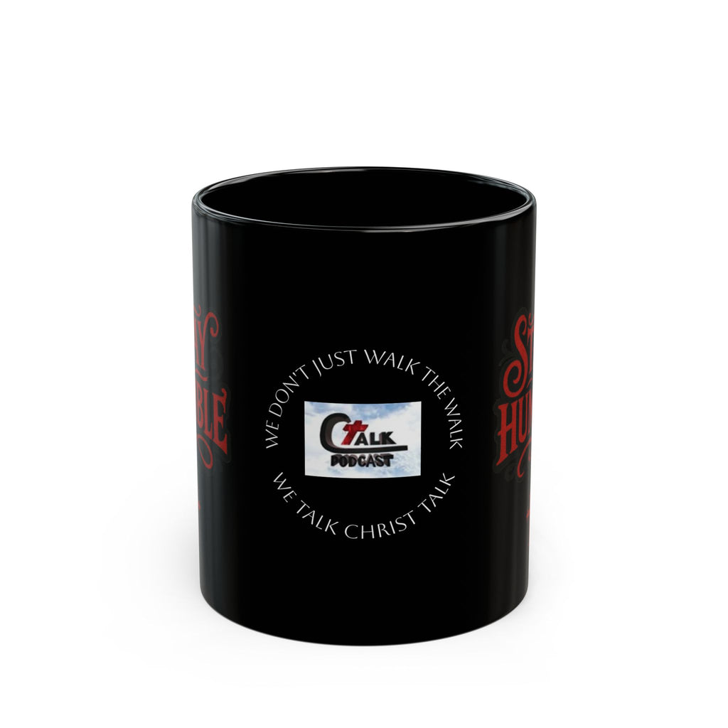 Stay Humble Black Mug