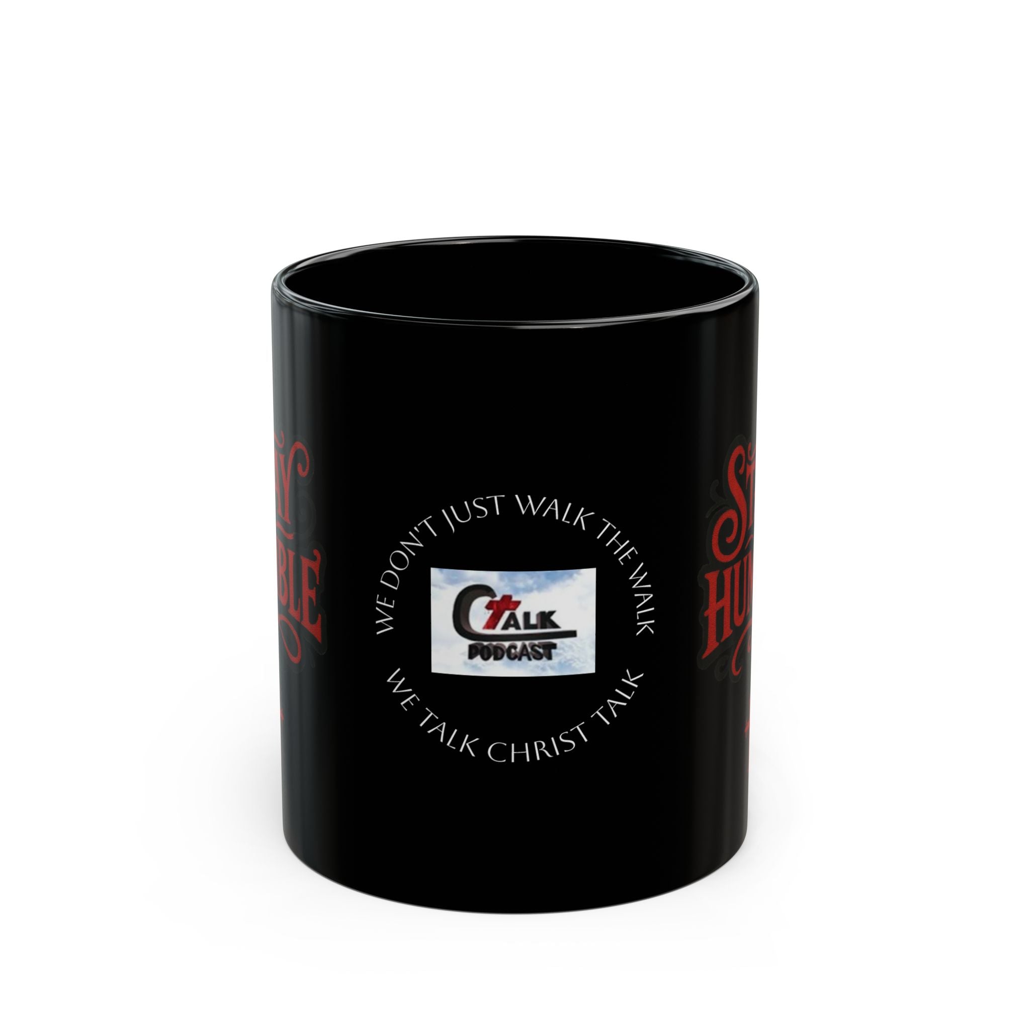 Stay Humble Black Mug