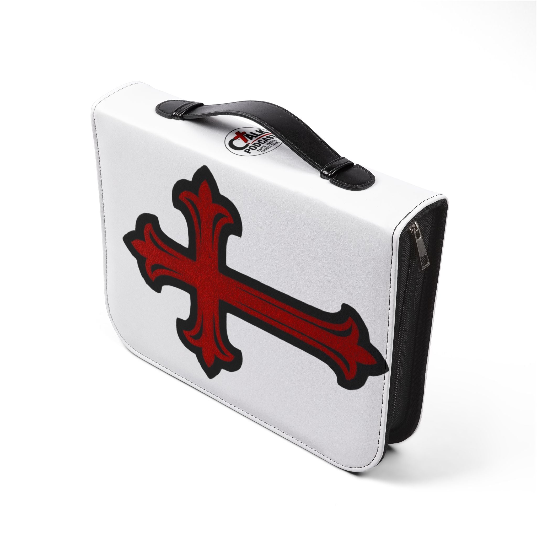 "I'm Going to Let God Fix It Because If I Fix It I'm Going to Jail" Bible Cover - White