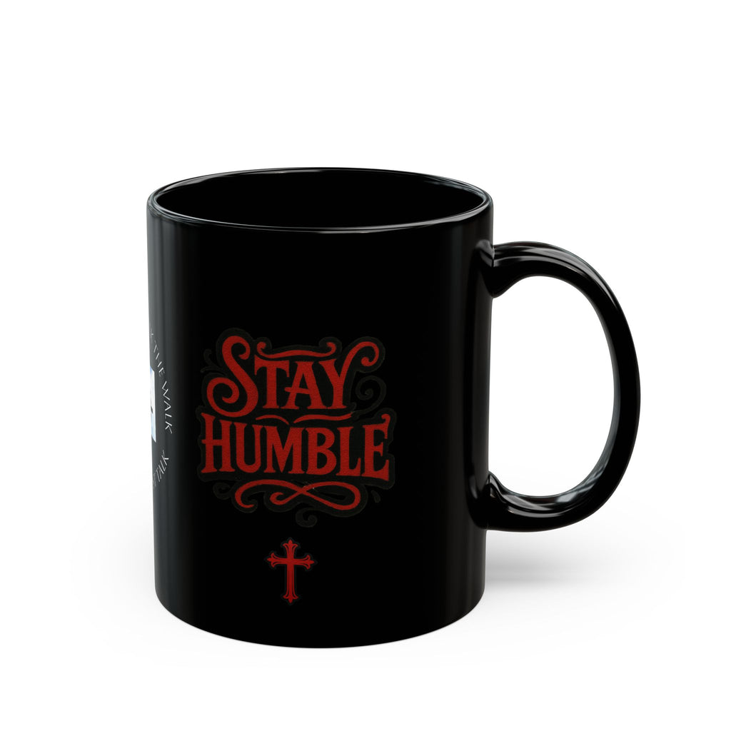 Stay Humble Black Mug