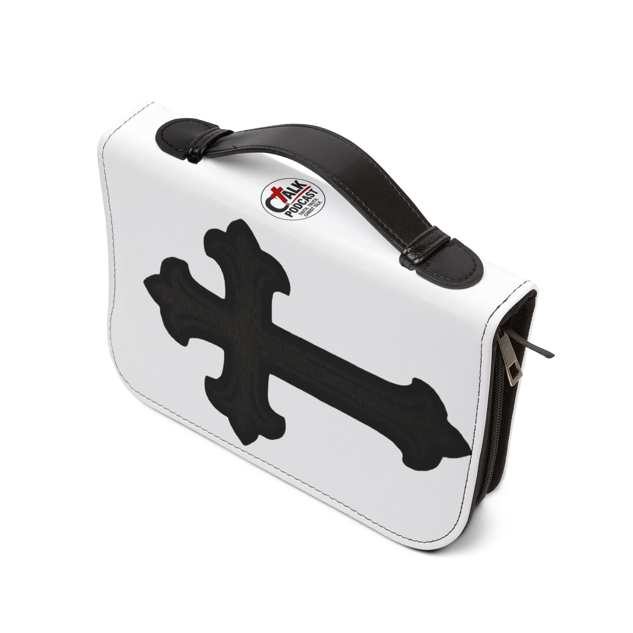 "I'm Going to Let God Fix It Because If I Fix It I'm Going to Jail" Bible Cover - White