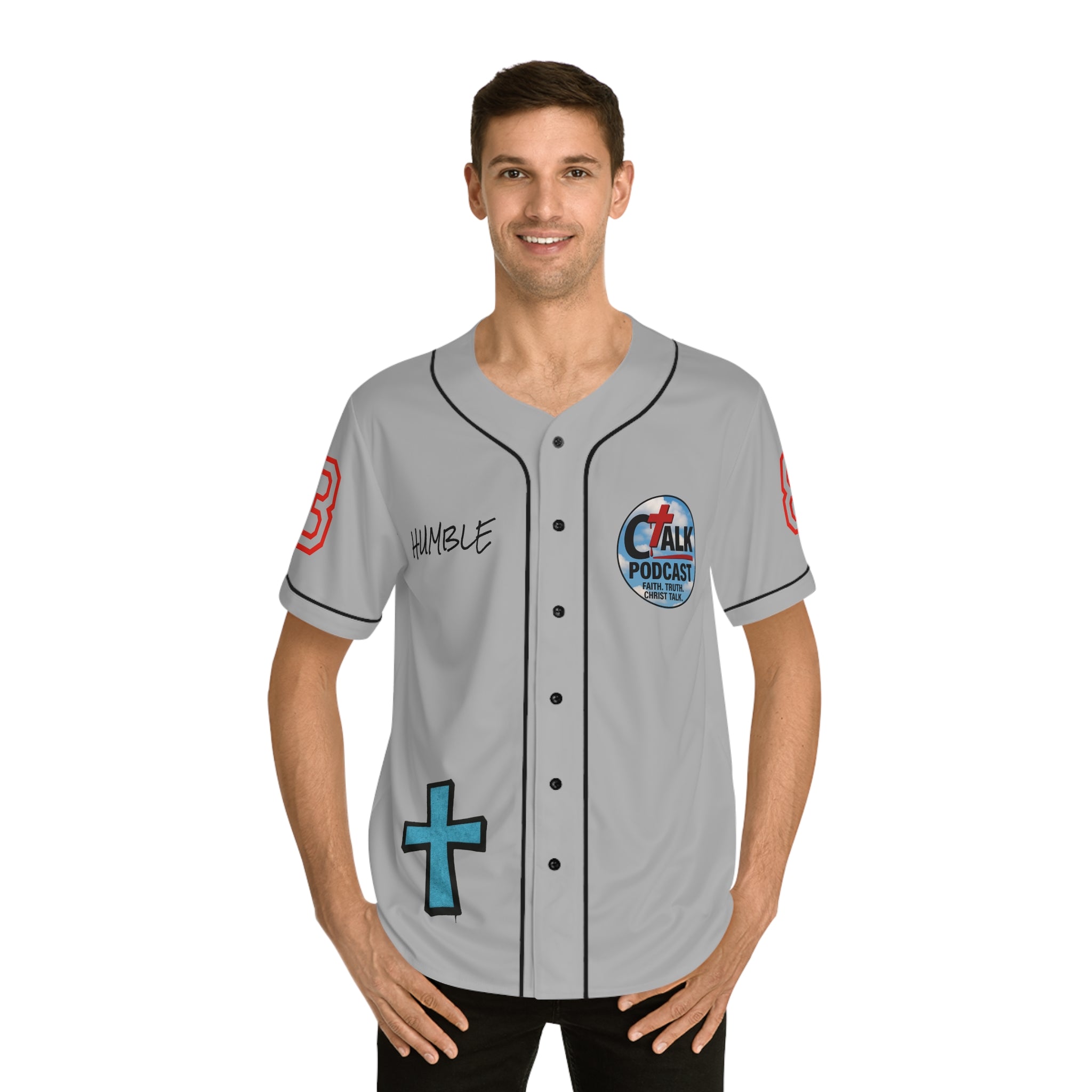 BLUE Team Jesus Baseball Jersey
