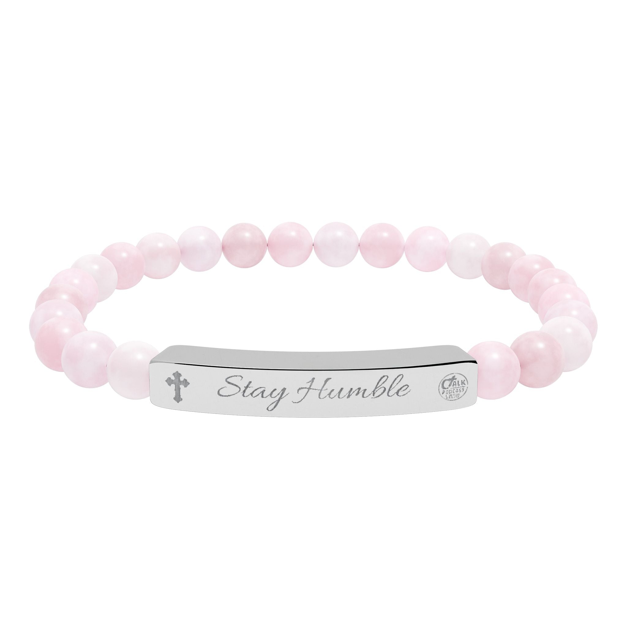 "Stay Humble" Stretch Beaded Bracelet Natural Stones