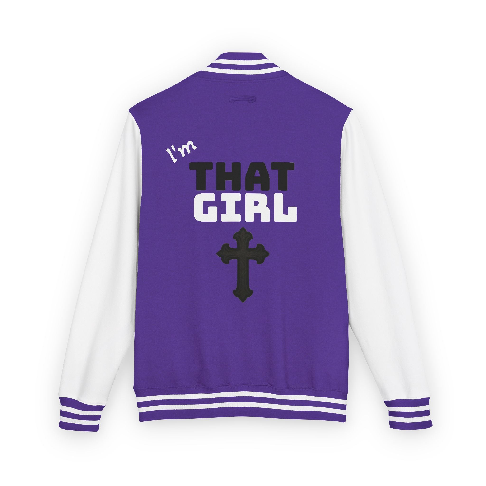 "I'm That Girl" Christian Cross & GOD's Daughter Varsity Jacket