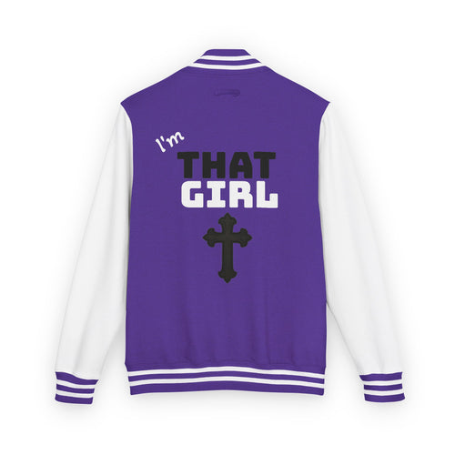 "I'm That Girl" Christian Cross & GOD's Daughter Varsity Jacket