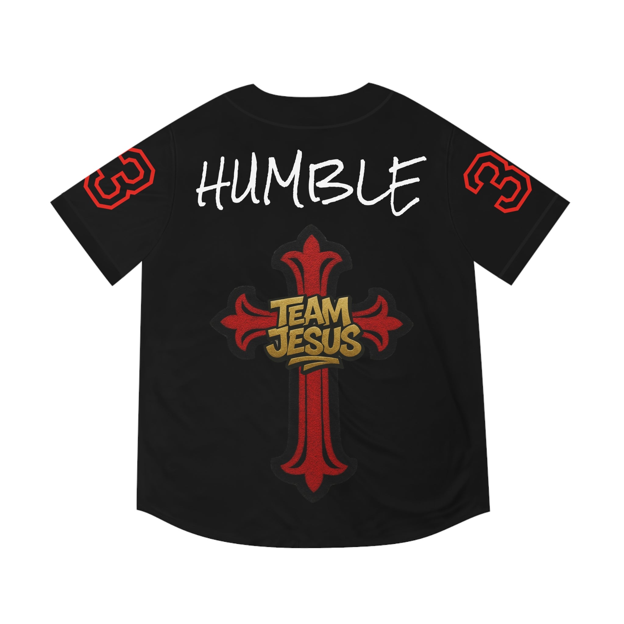RED Team Jesus Baseball Jersey