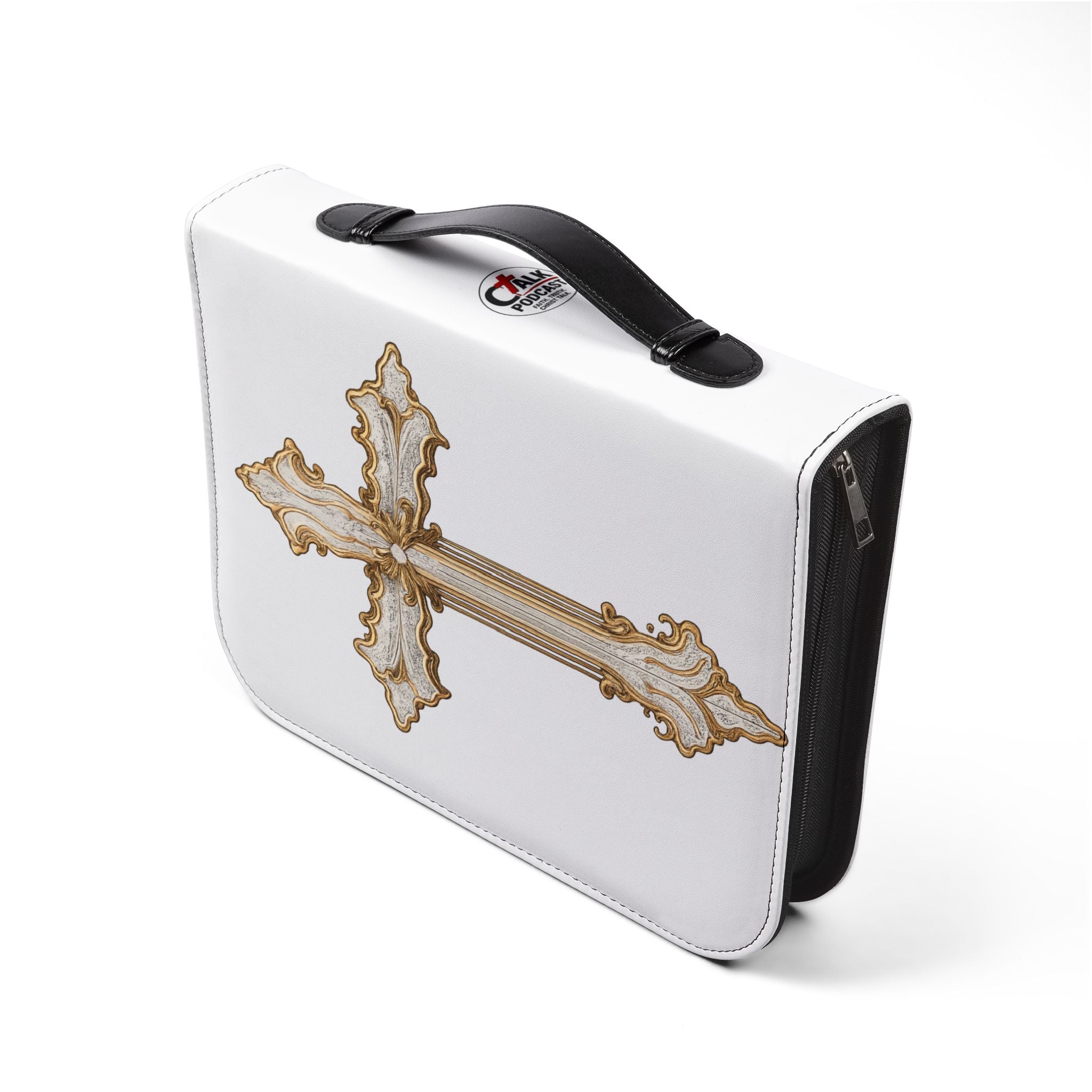 "My Worship Is Loud Because My Wounds Are Deep" Bible Cover - White