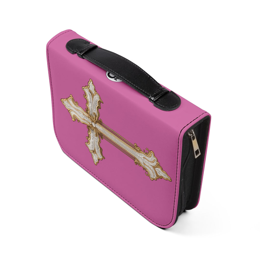 "I'm Going to Let God Fix It Because If I Fix It I'm Going to Jail" Bible Cover - Pink