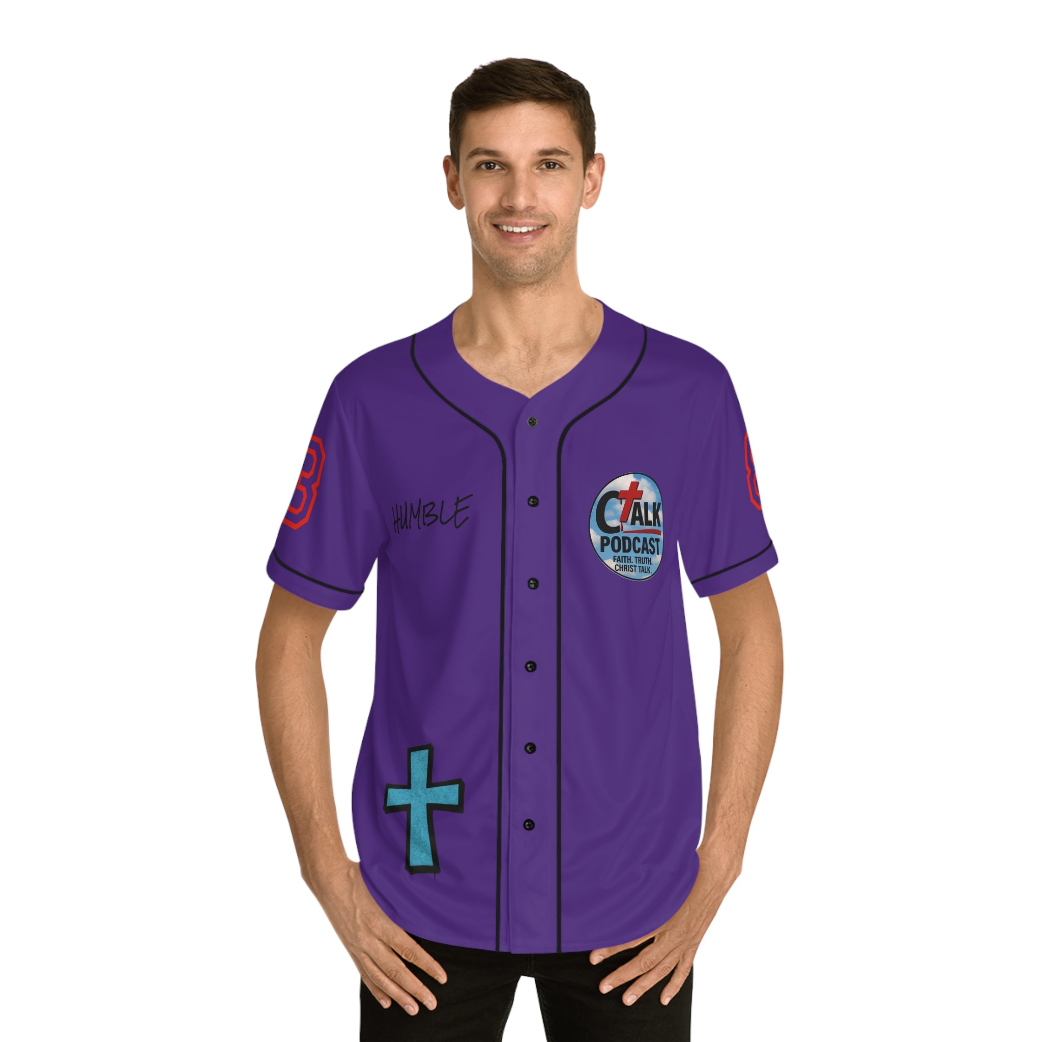 BLUE Team Jesus Baseball Jersey