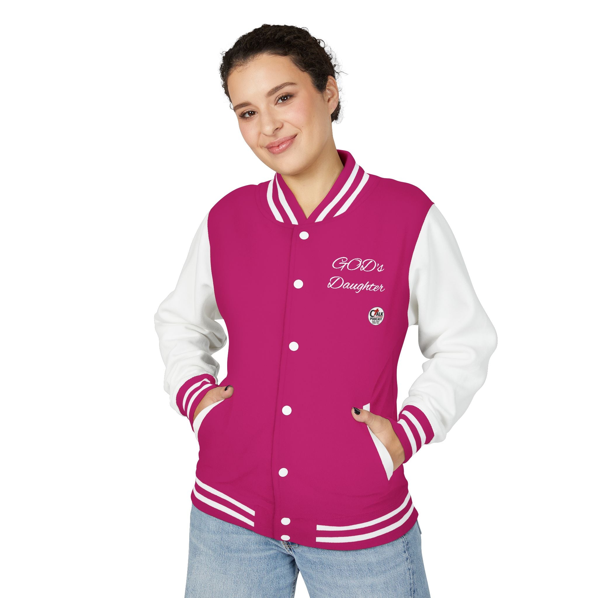 "I'm That Girl" Christian Cross & GOD's Daughter Varsity Jacket