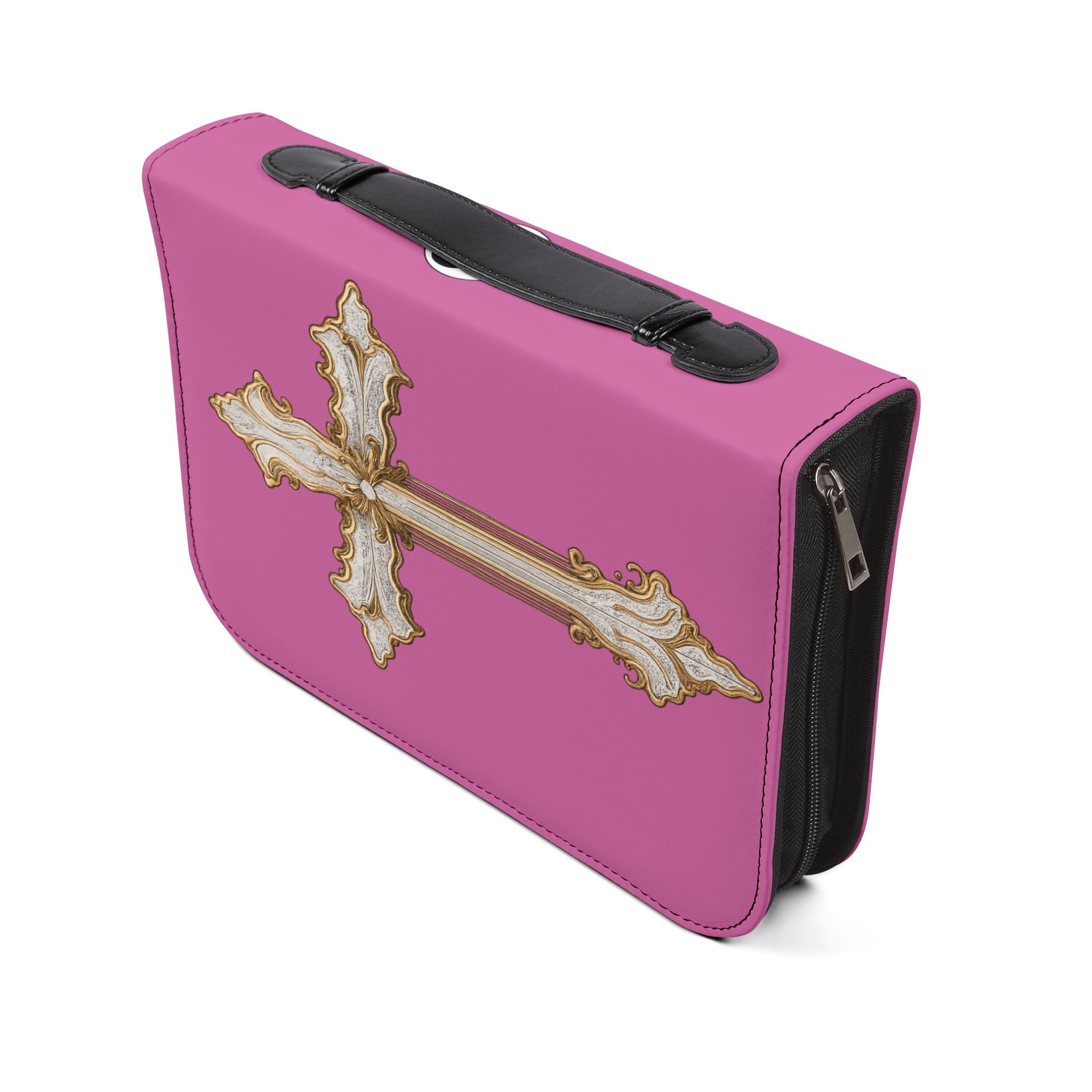 "I'm Going to Let God Fix It Because If I Fix It I'm Going to Jail" Bible Cover - Pink