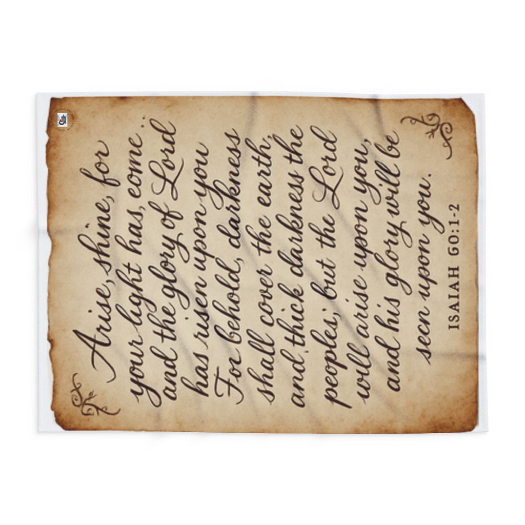 Isaiah 60:1 Fleece Blanket