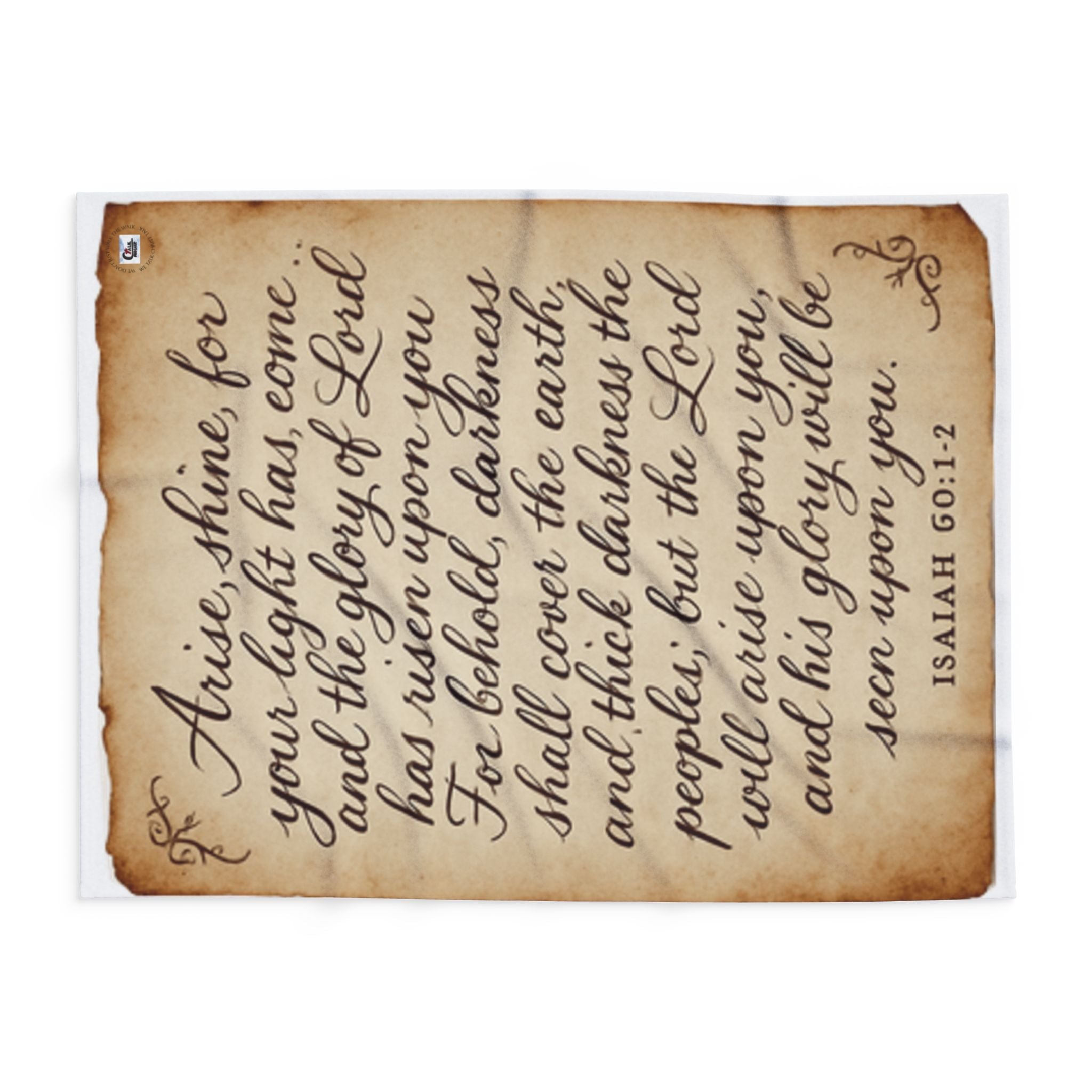 Isaiah 60:1 Fleece Blanket