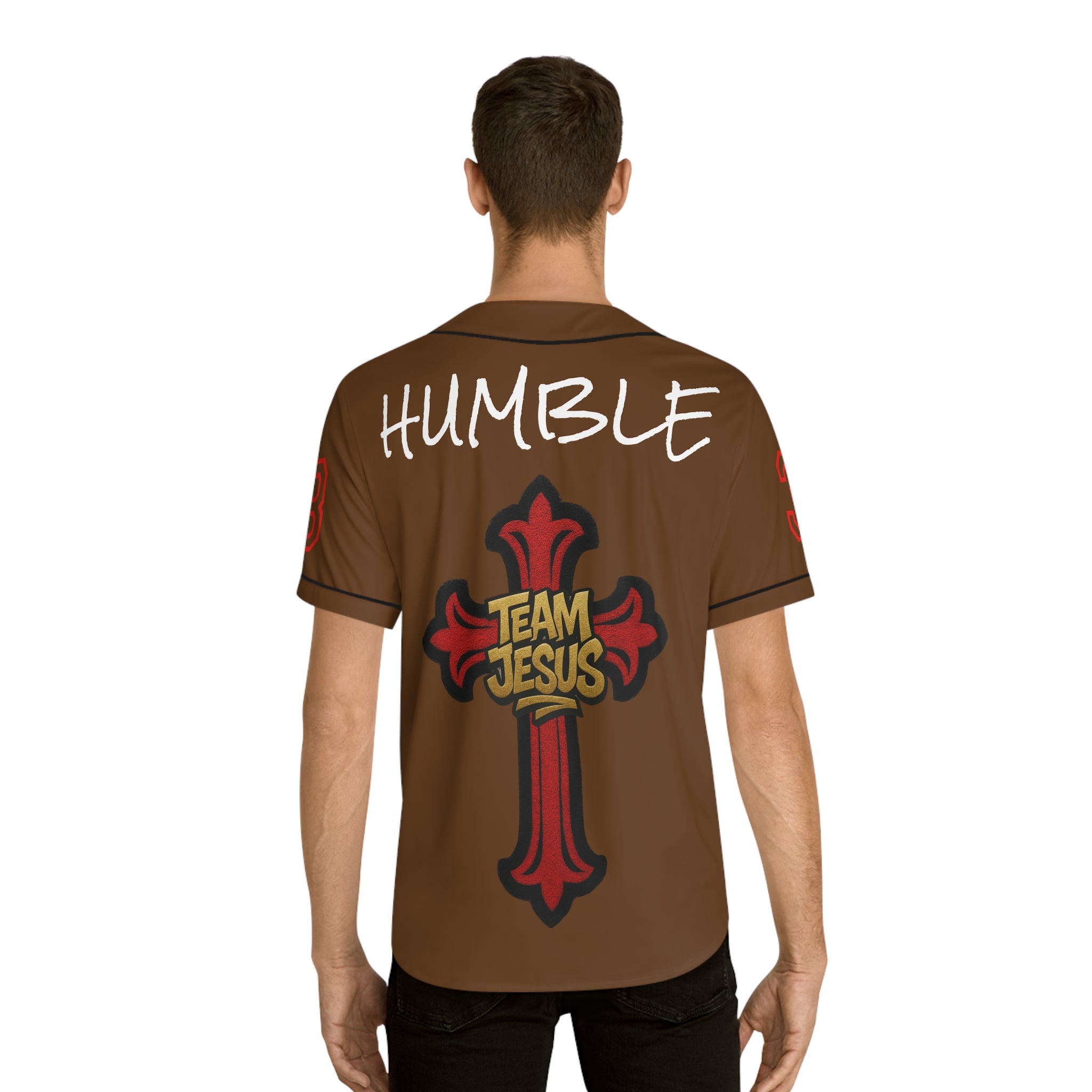 RED Team Jesus Baseball Jersey