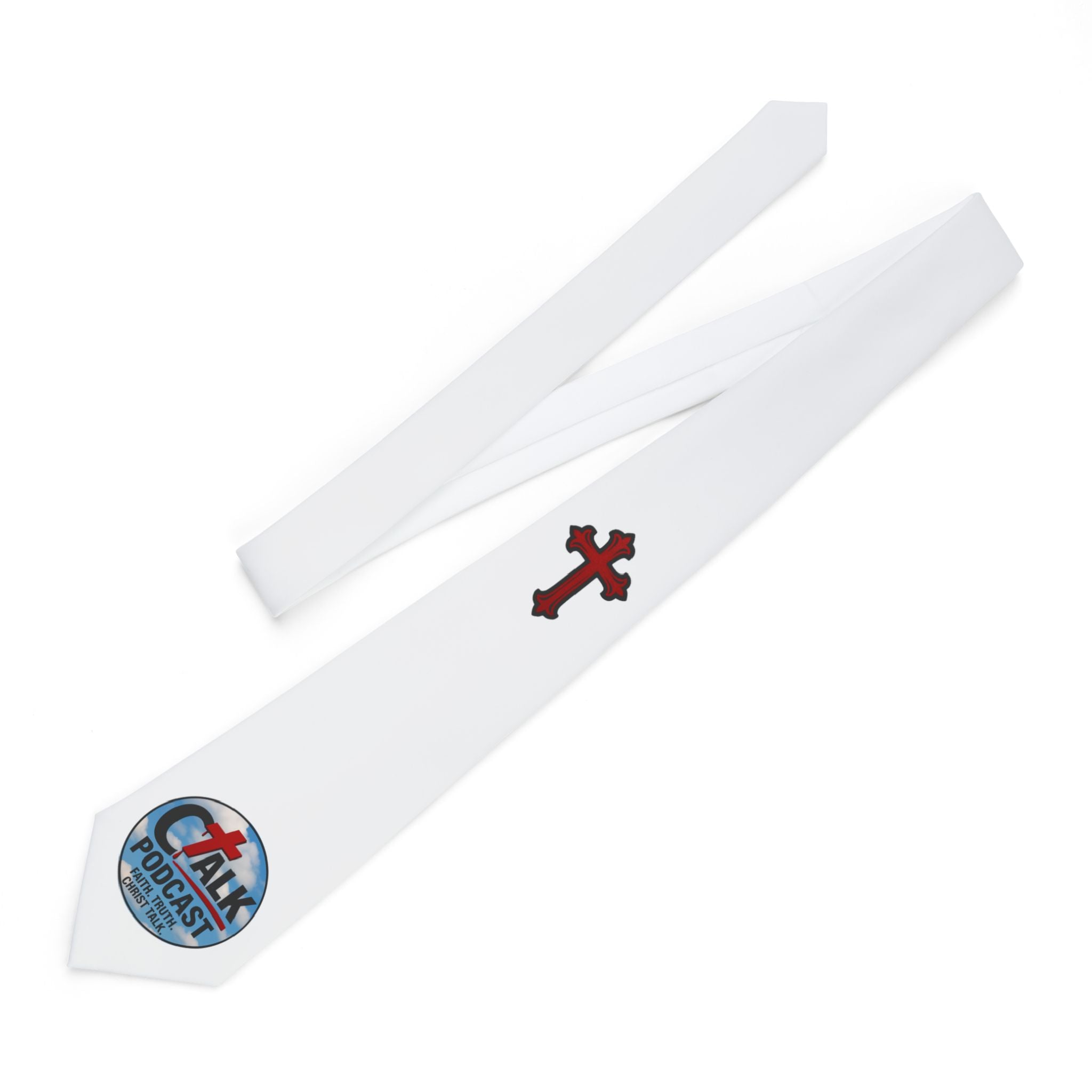CHRIST TALK Neck Tie with Red Cross