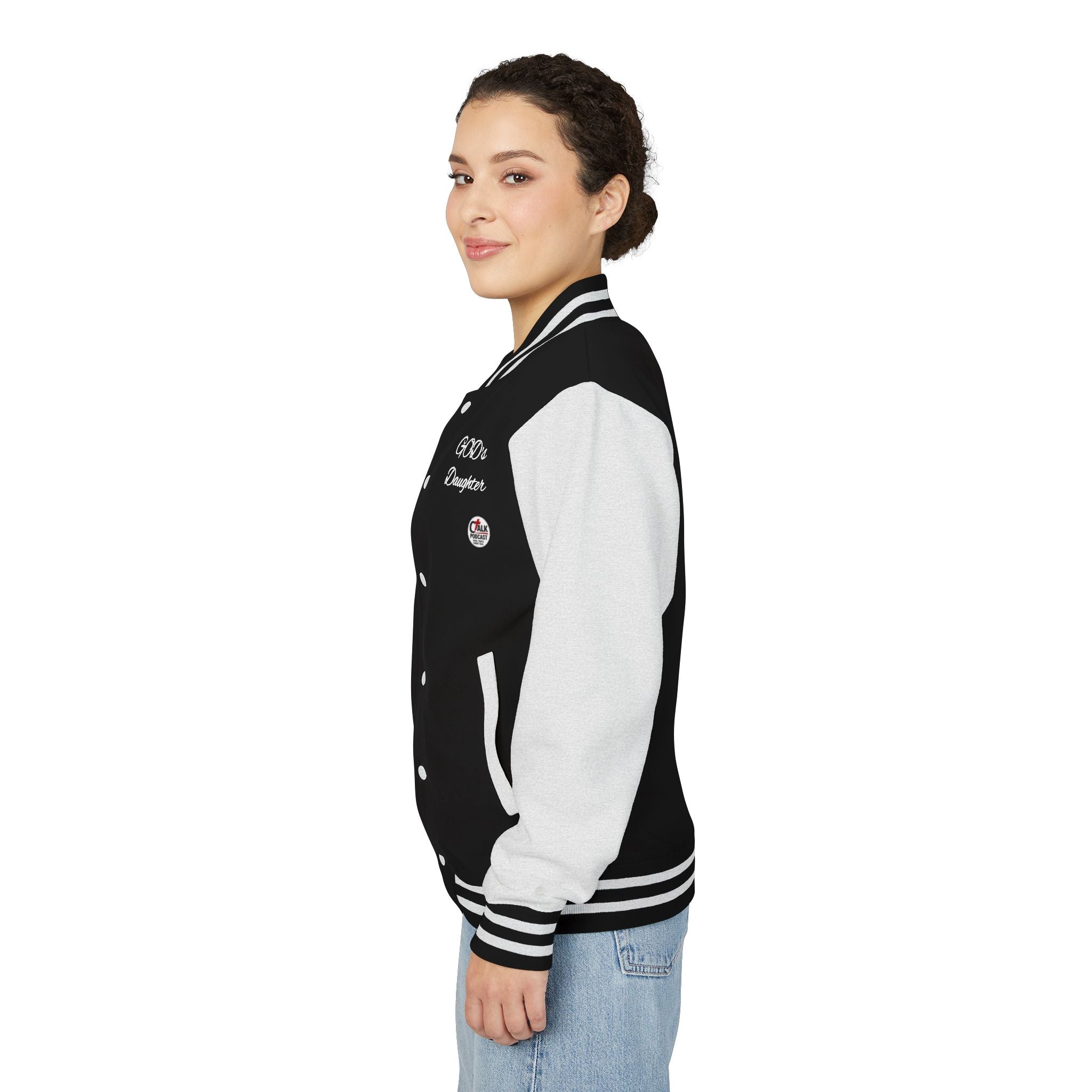 Letterman Jacket — "I'm That Girl" Christian Cross & GOD's Daughter Varsity Jacket