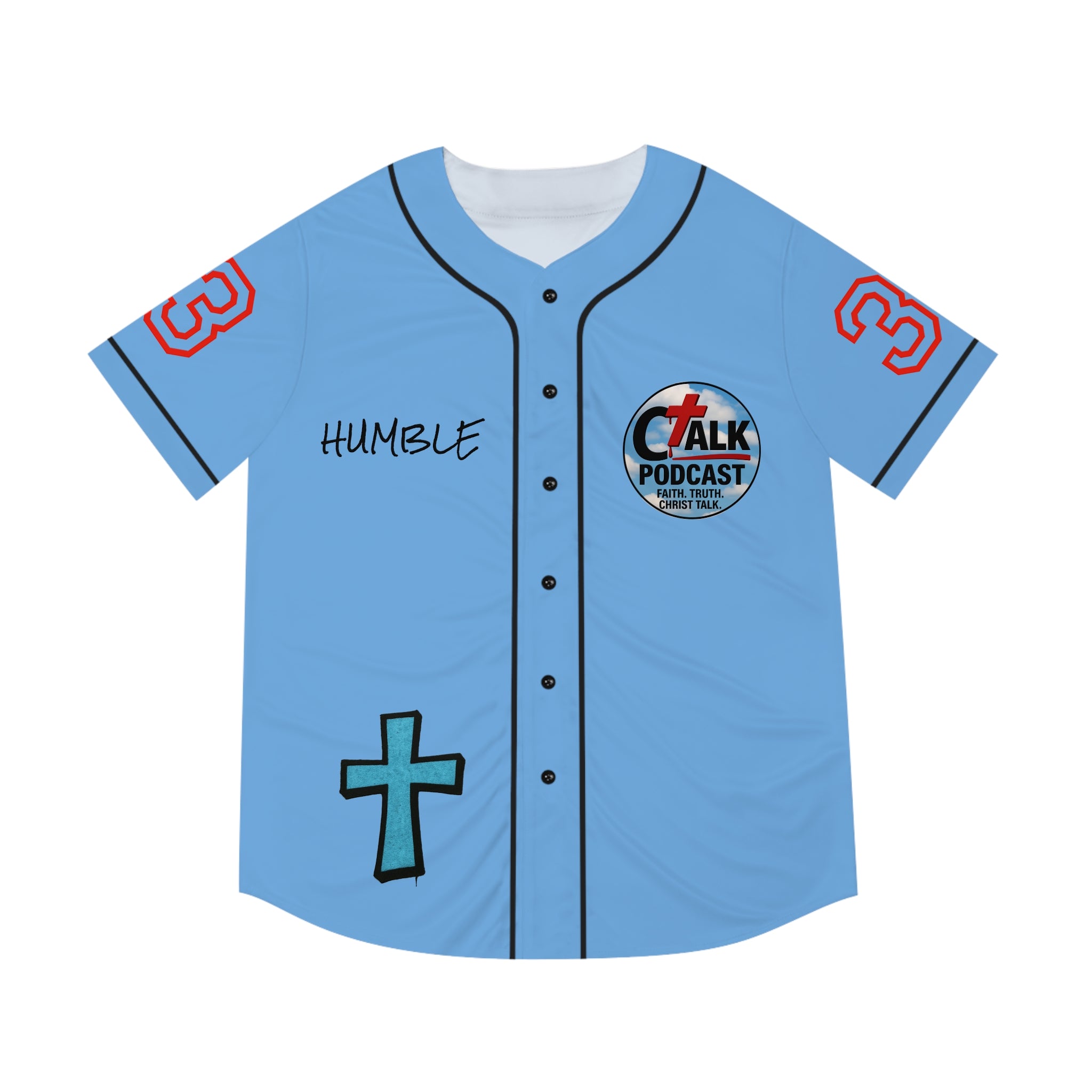 BLUE Team Jesus Baseball Jersey
