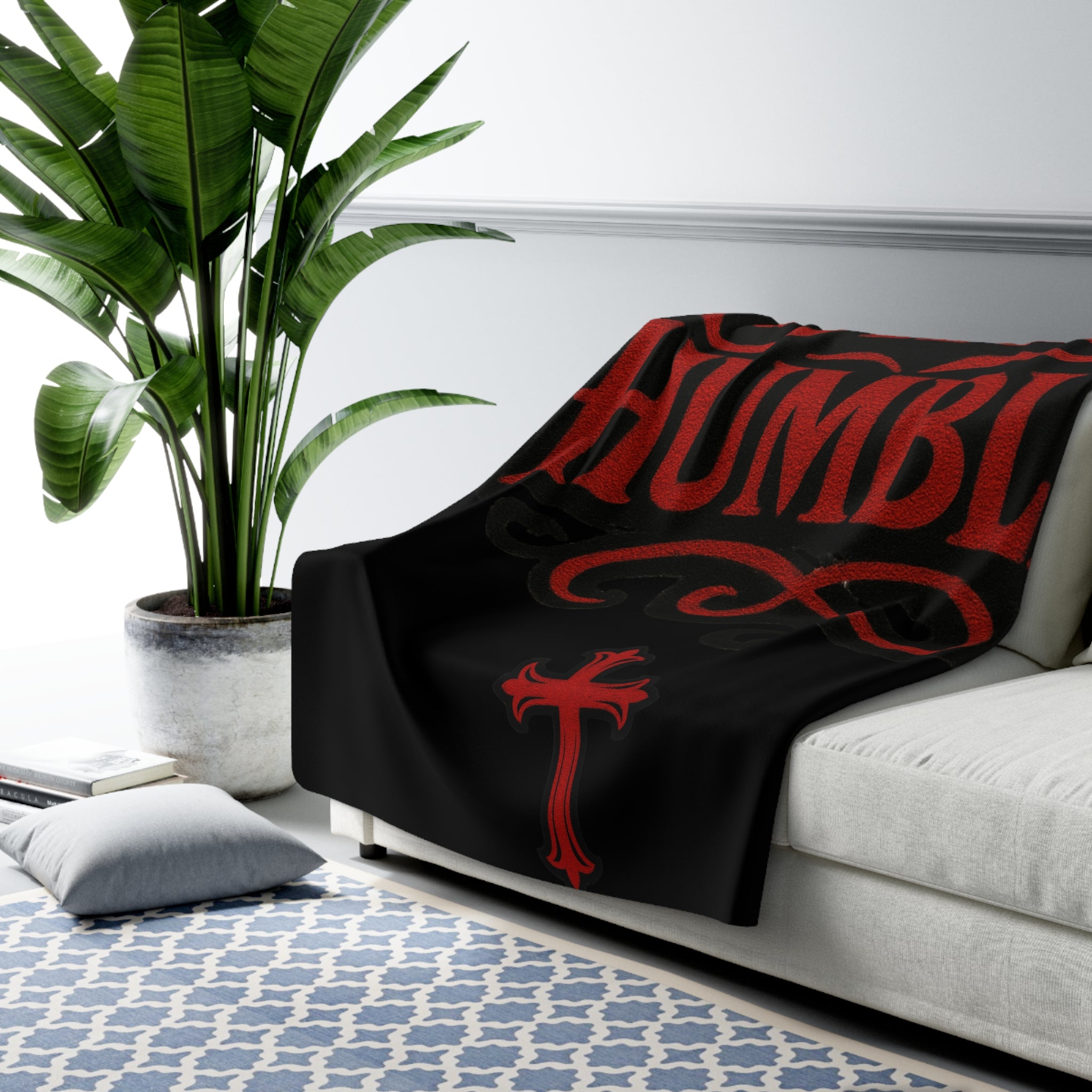 Stay Humble Sherpa Blanket