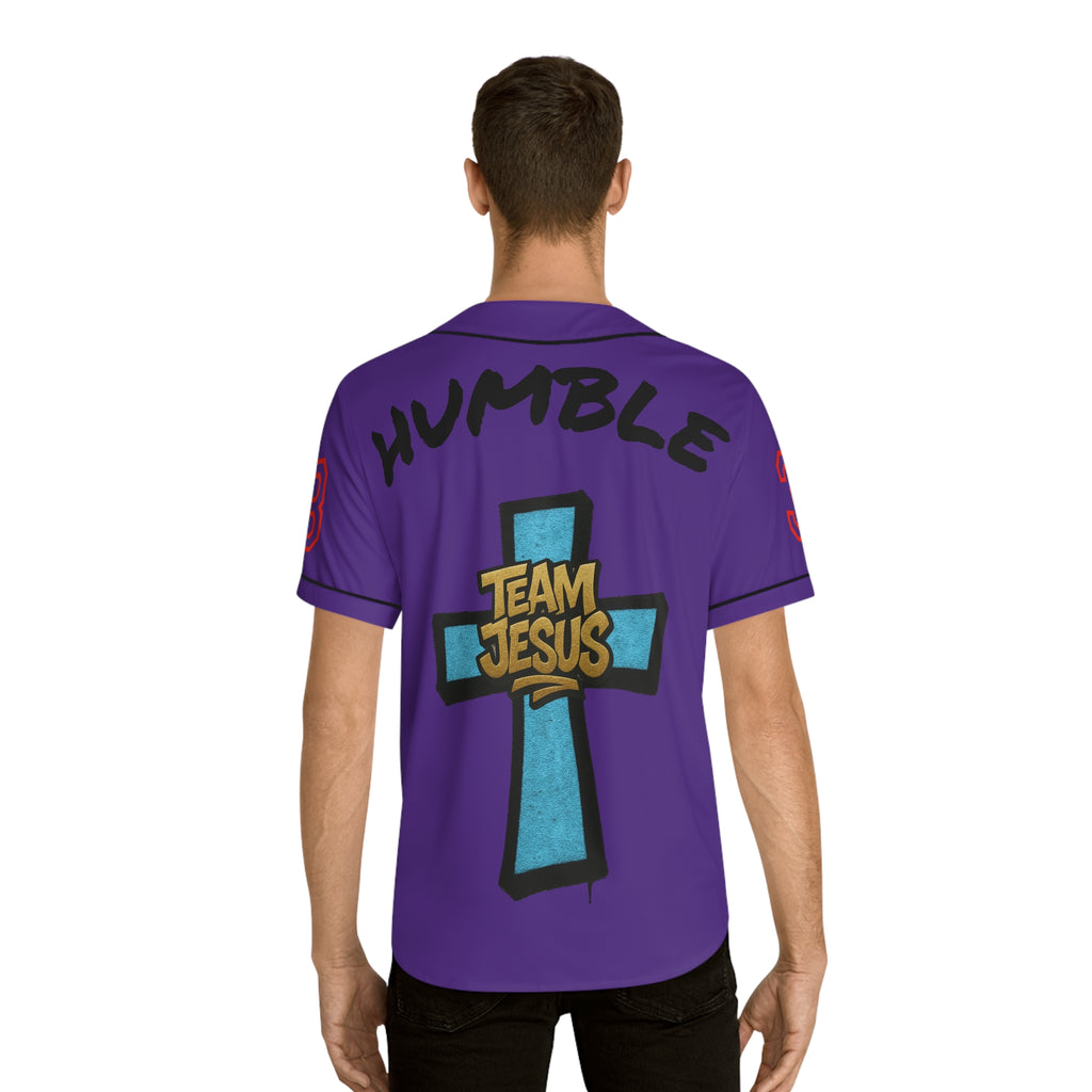 BLUE Team Jesus Baseball Jersey