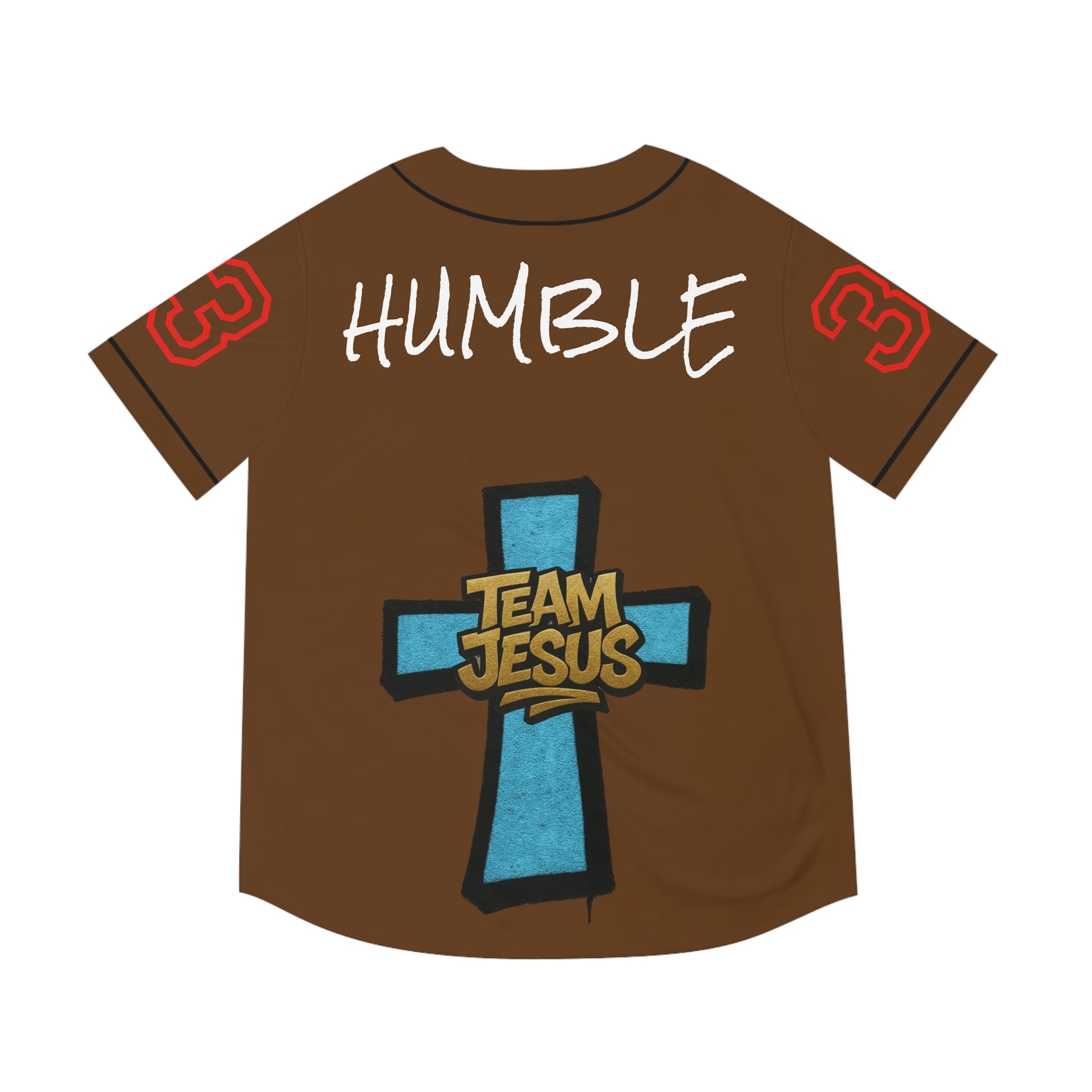BLUE Team Jesus Baseball Jersey