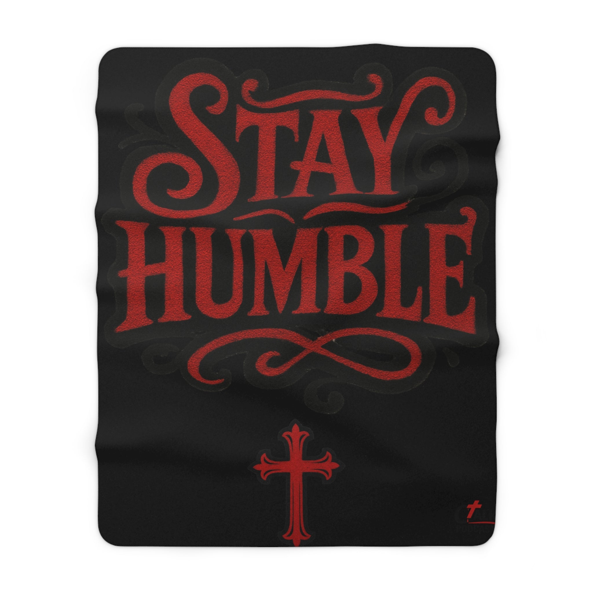 Stay Humble Sherpa Blanket