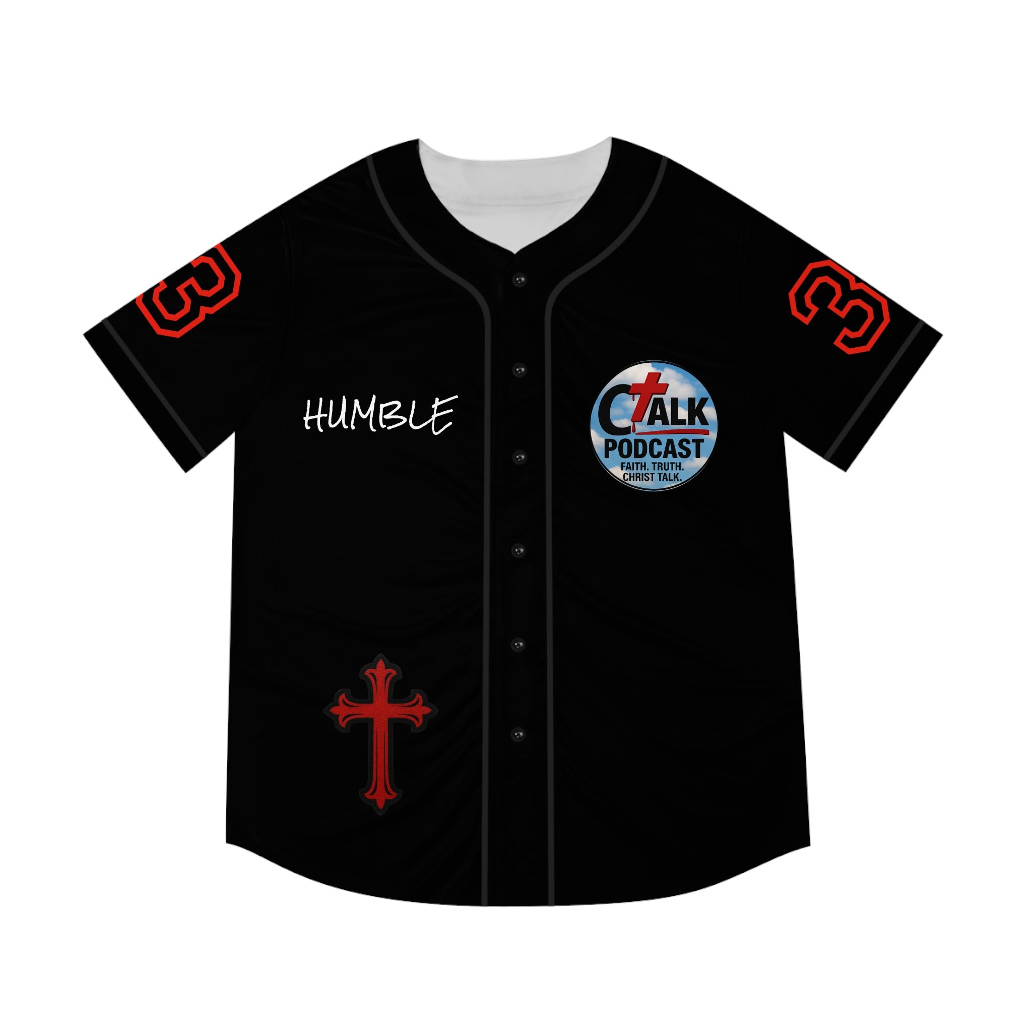 RED Team Jesus Baseball Jersey