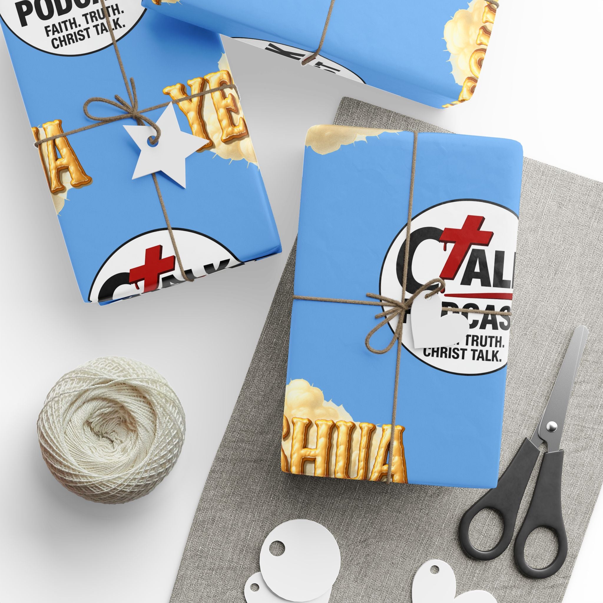 Christmas YESHUA & CHRIST TALK Wrapping Paper