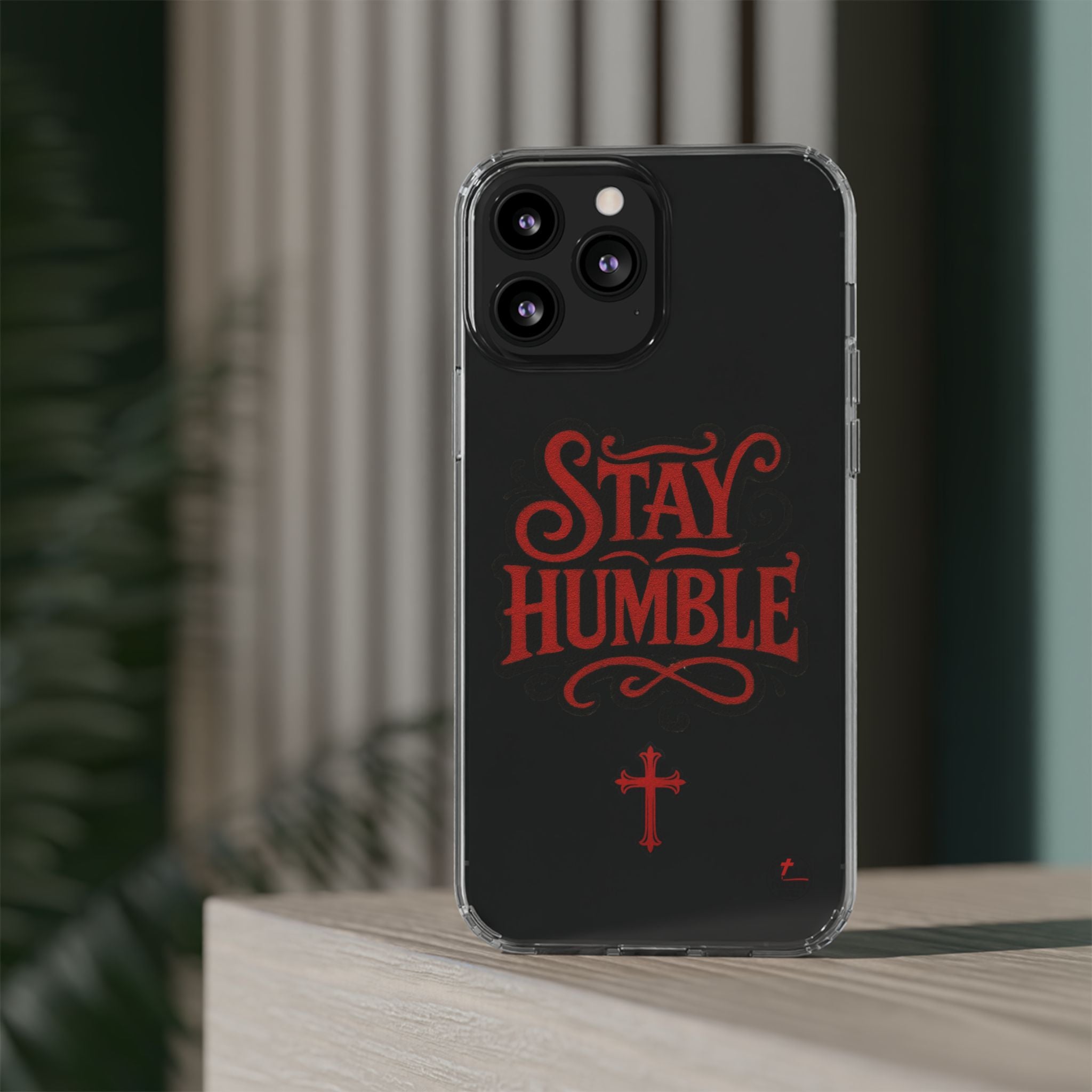 Stay Humble Clear Impact-Resistant Phone Case