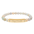 "Stay Humble" Stretch Beaded Bracelet Natural Stones