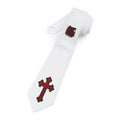 STAY HUMBLE Neck Tie with Red Cross