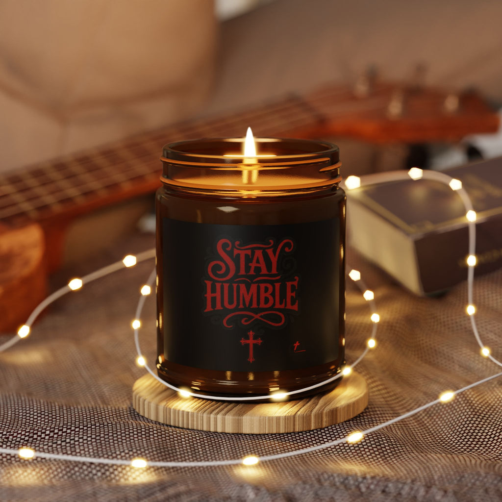 Stay Humble Soy Candle — Amber Jar Scented Candle (Multiple Sizes & Scents)