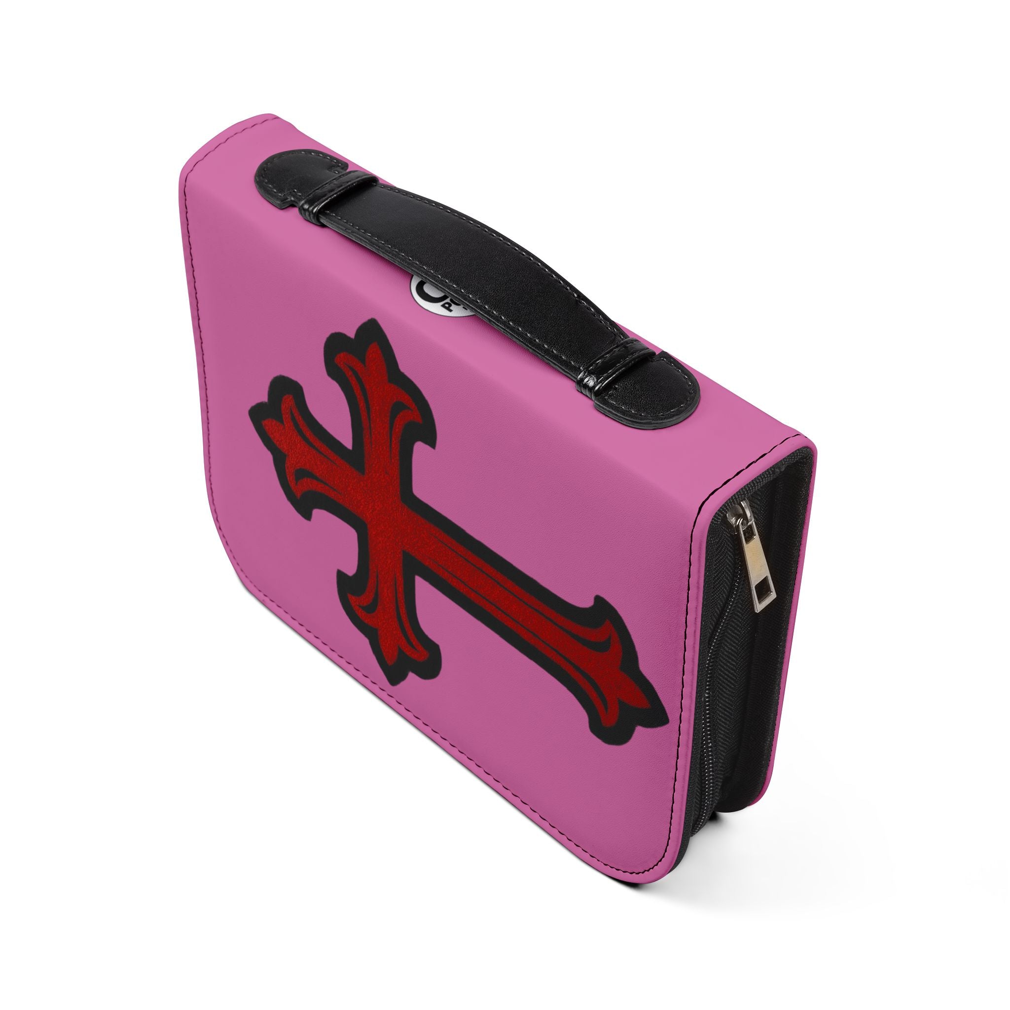 "I'm Going to Let God Fix It Because If I Fix It I'm Going to Jail" Bible Cover - Pink