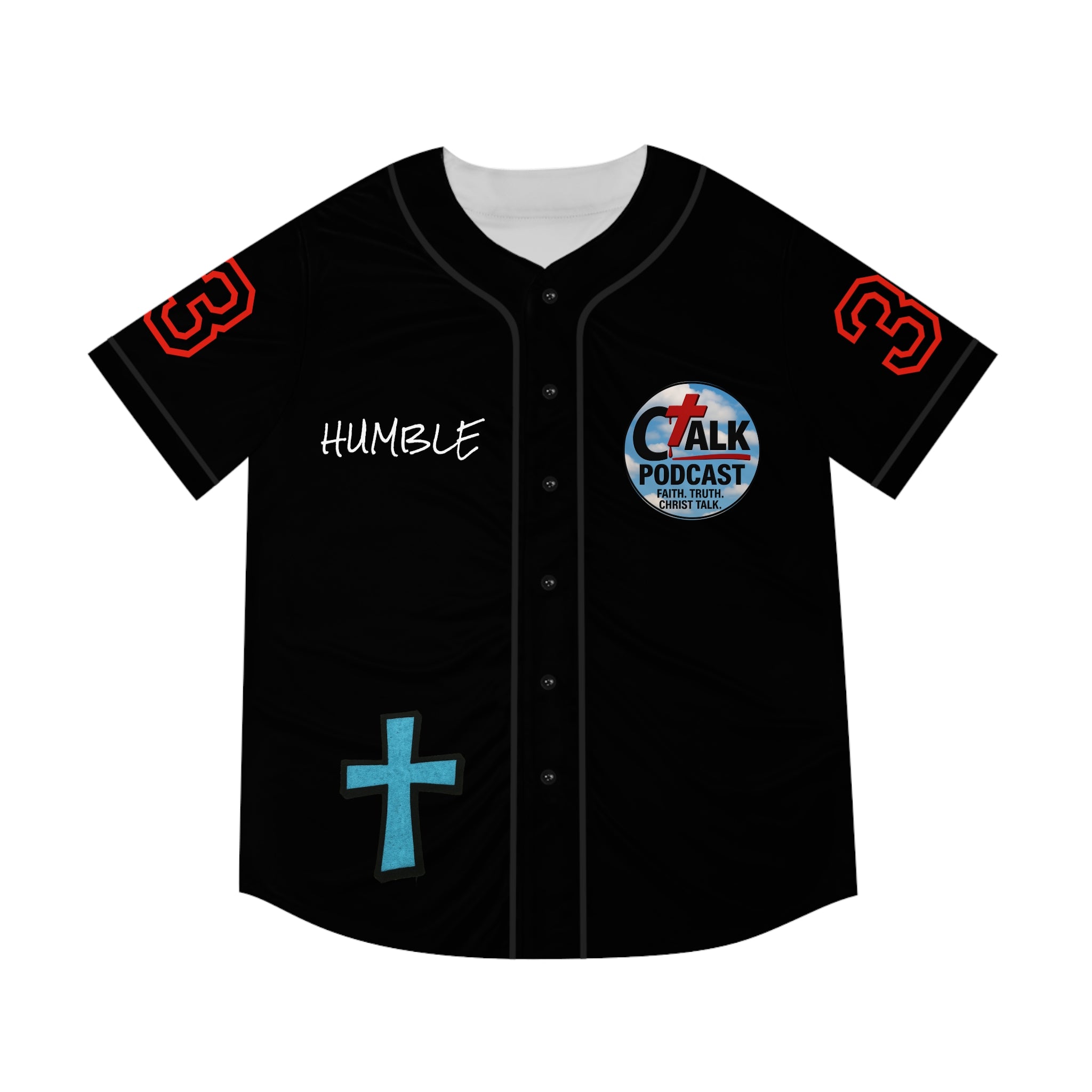 BLUE Team Jesus Baseball Jersey