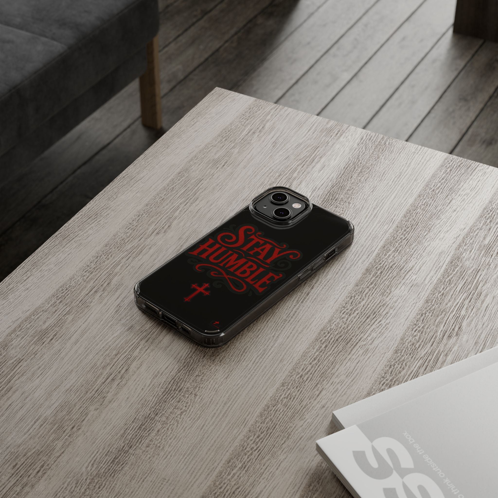 Stay Humble Clear Impact-Resistant Phone Case