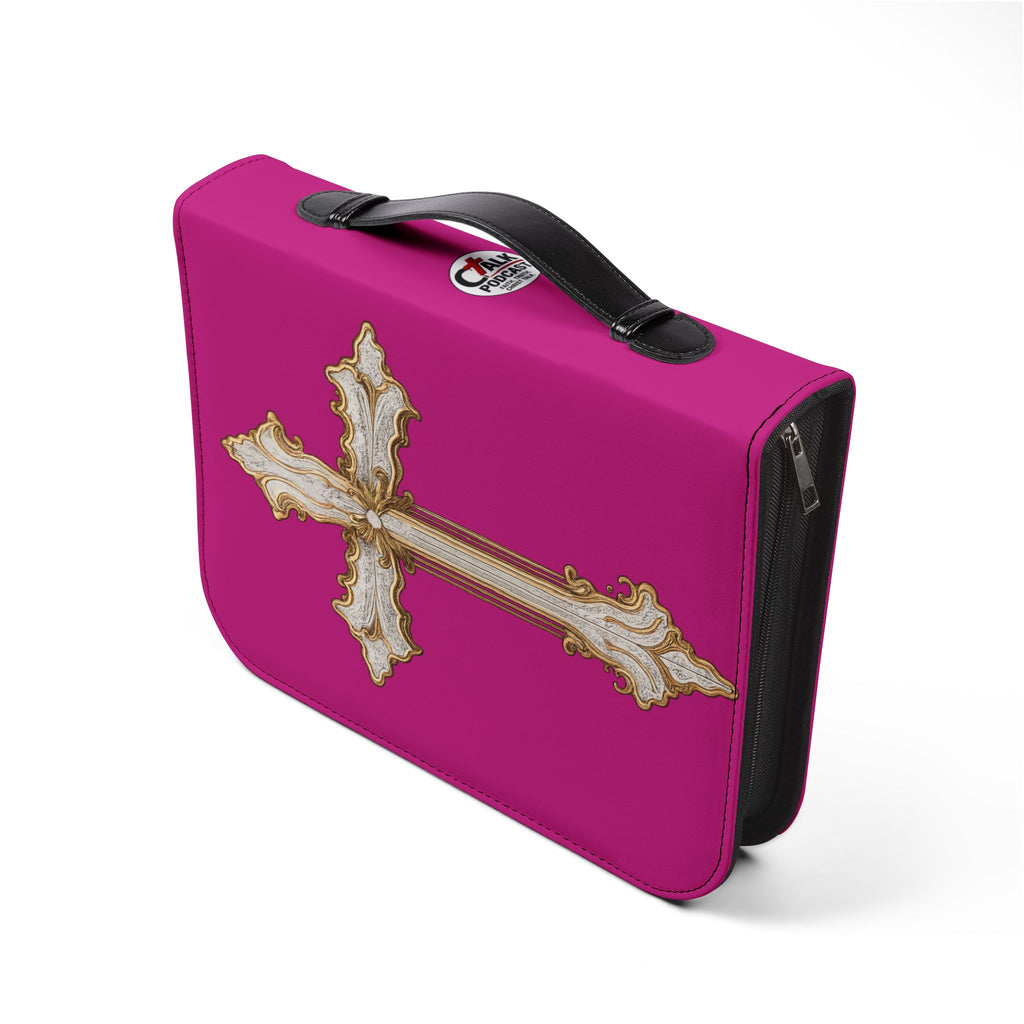 "My Worship Is Loud Because My Wounds Are Deep" Bible Cover - Rose Pink