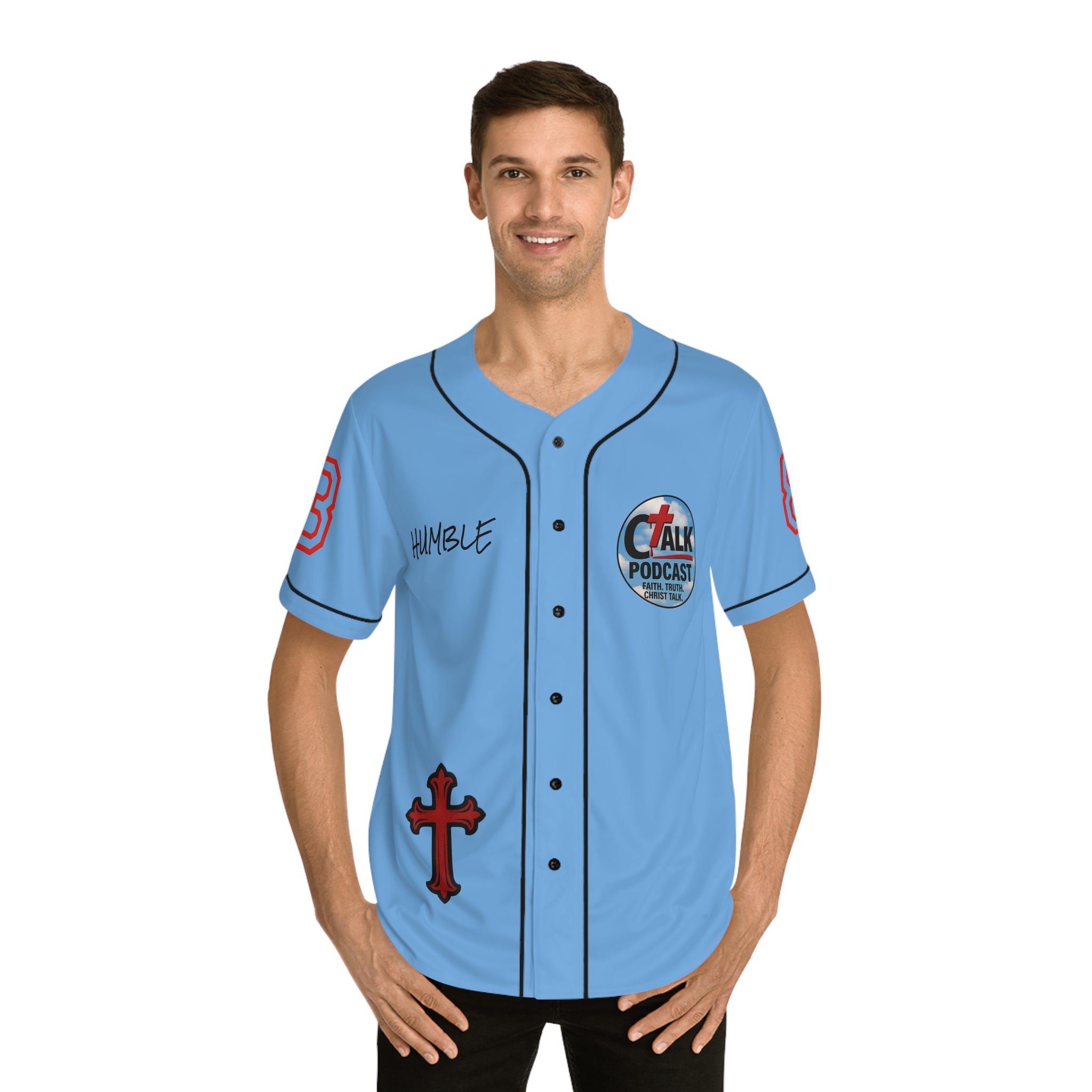 RED Team Jesus Baseball Jersey
