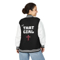 Letterman Jacket — "I'm That Girl" Christian Cross & GOD's Daughter Varsity Jacket